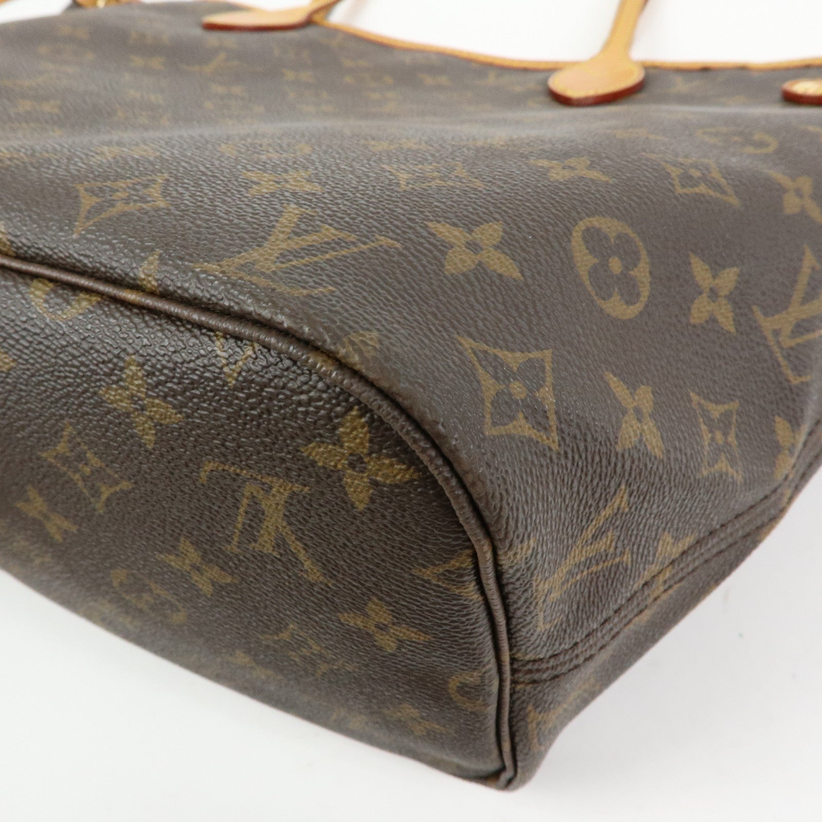 Louis Vuitton Monogram Neverfull MM Tote Shoulder Bag Brown M40156