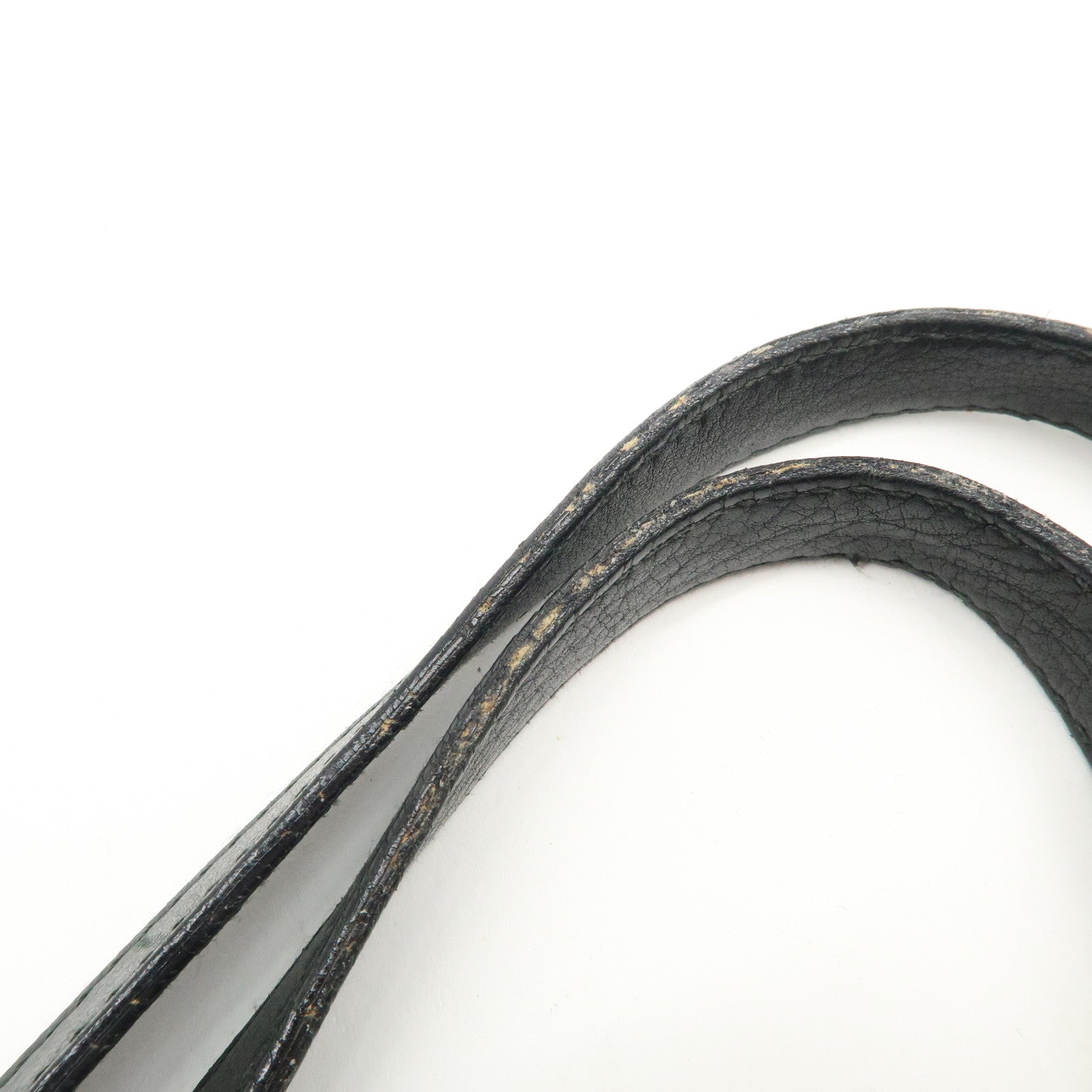 GUCCI GG Monogram Denim Leather Tote Bag Shoulder Bag Black 31243