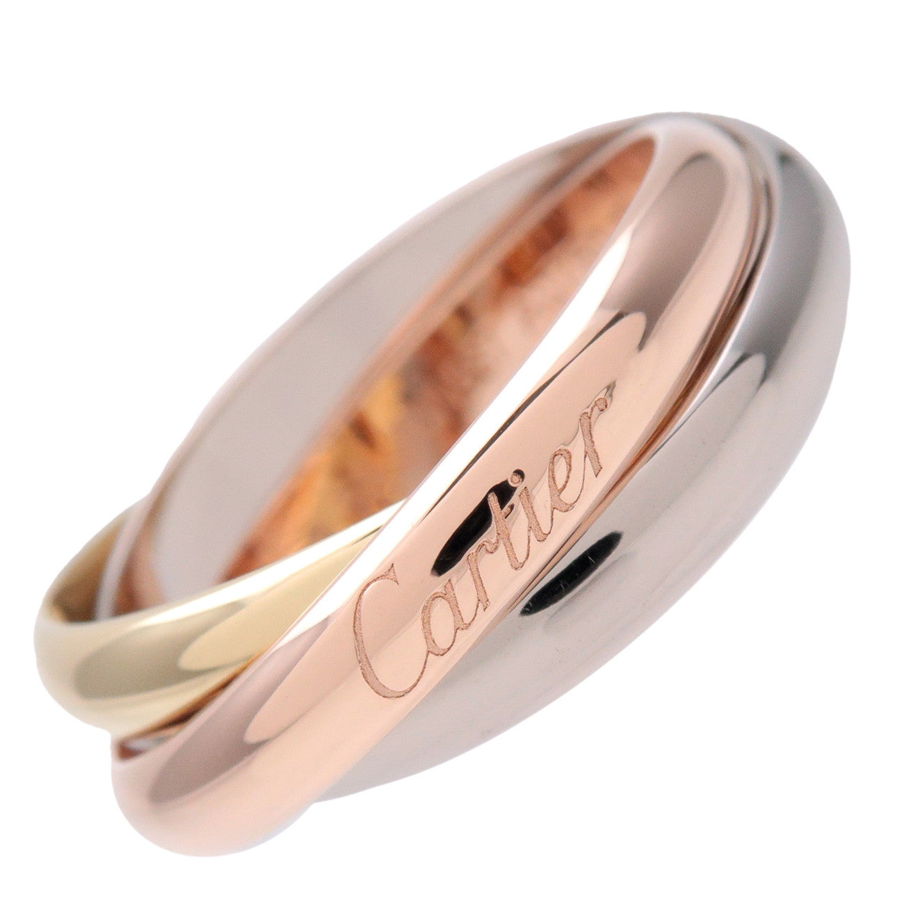 Cartier Trinity Ring MM K18 750YG/WG/PG Gold #59 US8.5 EU59 HK19