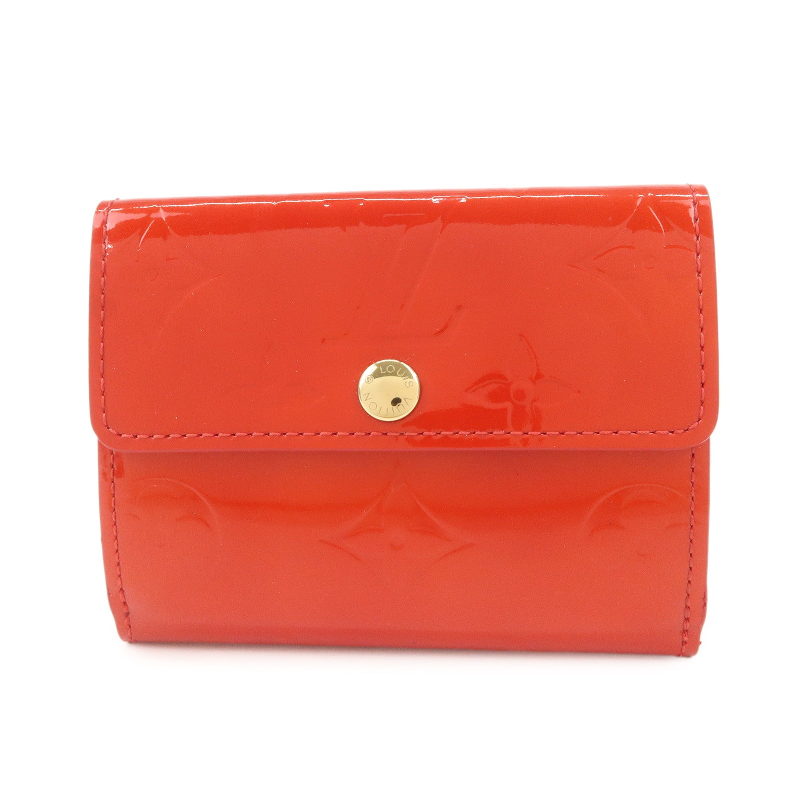 Louis Vuitton Monogram Vernis Ludlow Bi-fold Wallet Rouge M91090