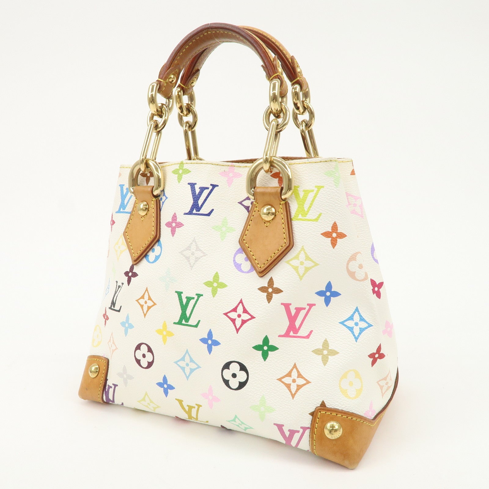 Louis Vuitton Monogram Multicolor Audra Hand Bag Blanc M40047