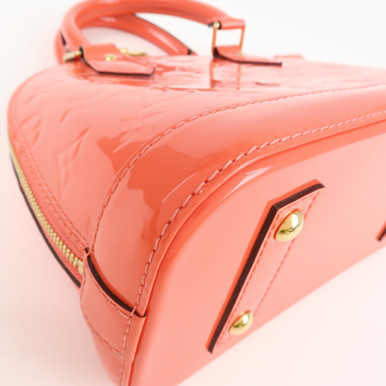 Louis Vuitton Monogram Vernis Alma BB 2Way Bag Rose Rich M90259 Used
