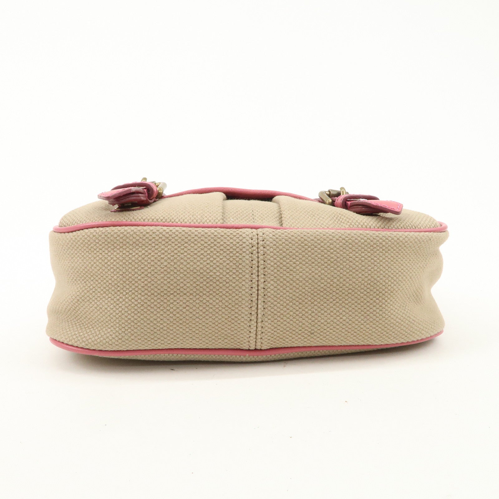 BURBERRY Children Canvas Leather Shoulder Bag Crossbody Bag Beige