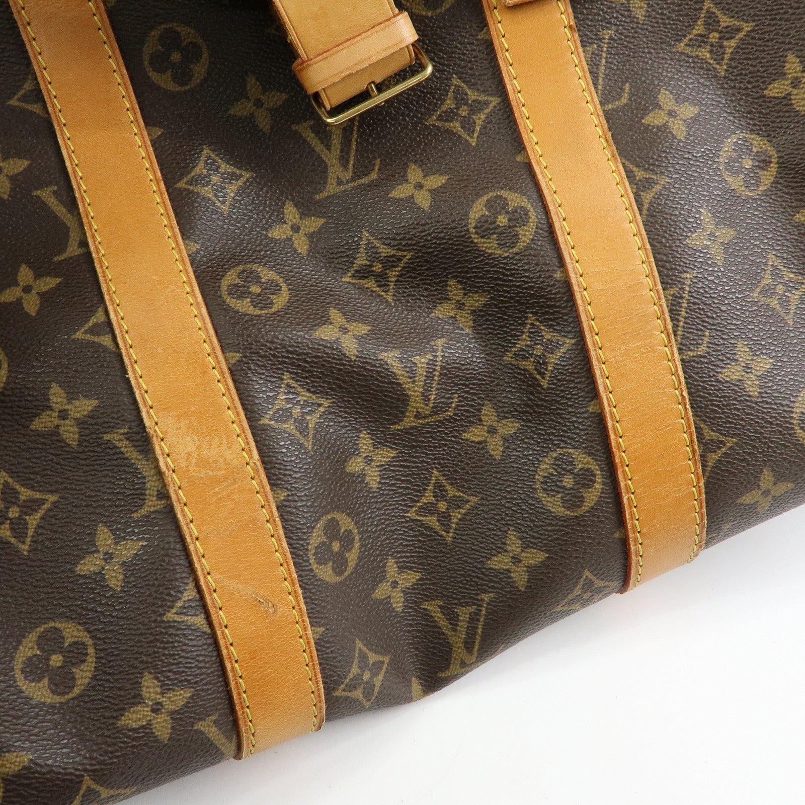 Louis Vuitton Monogram Keep All Bandouliere 55 Boston Bag M41414
