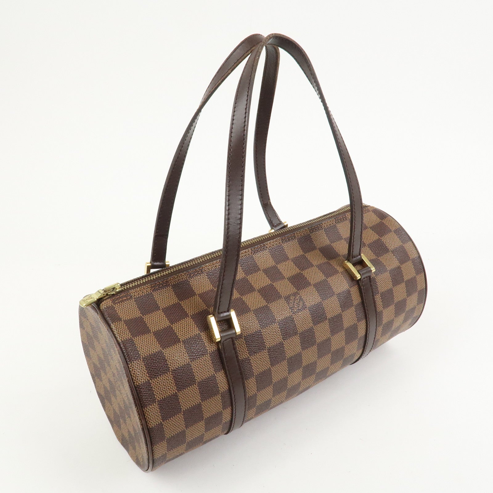 Louis Vuitton Damier Ebene Papillon 30 Hand Bag Brown N51303