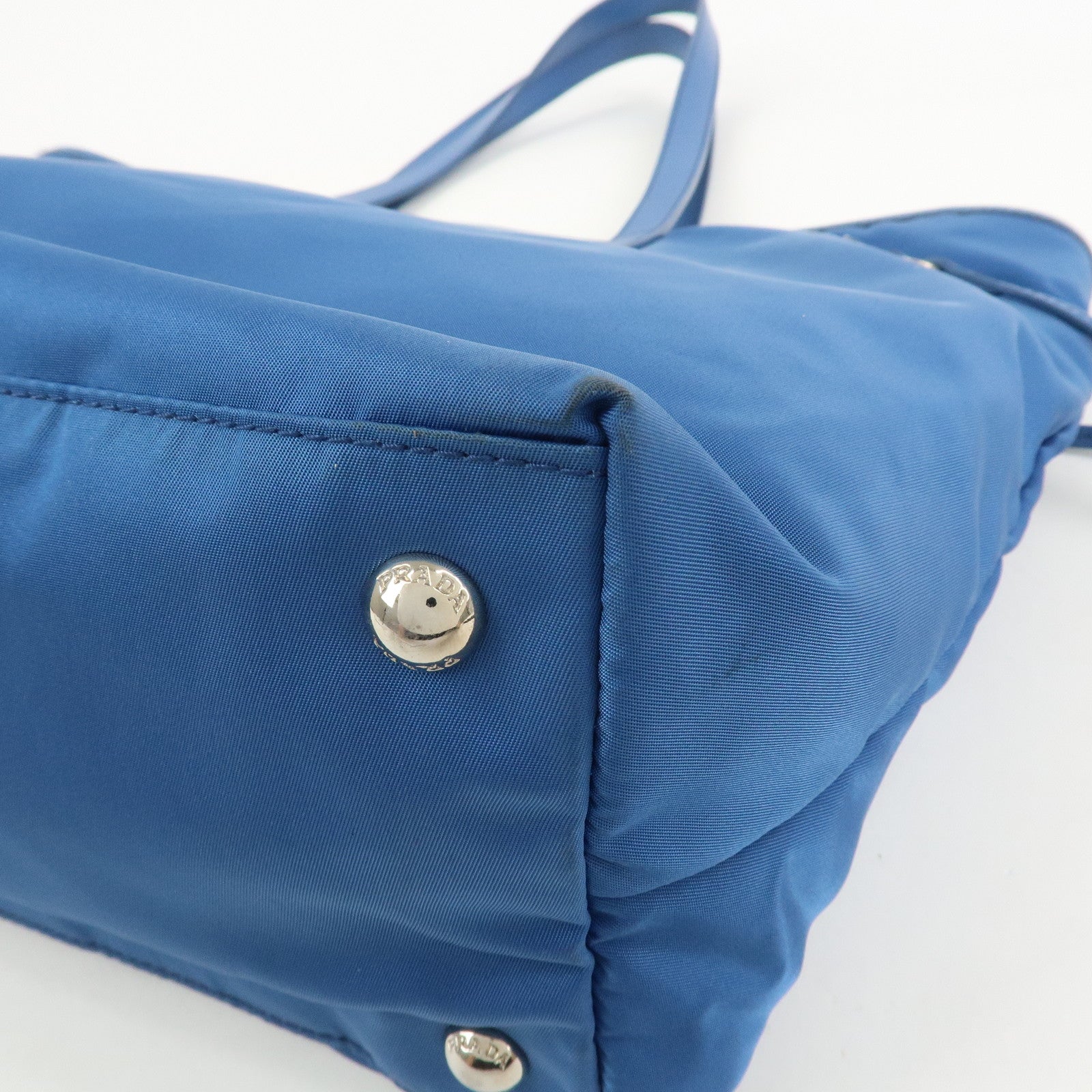 PRADA Triangle Logo Nylon Saffiano Leather 2Way Hand Shoulder Bag
