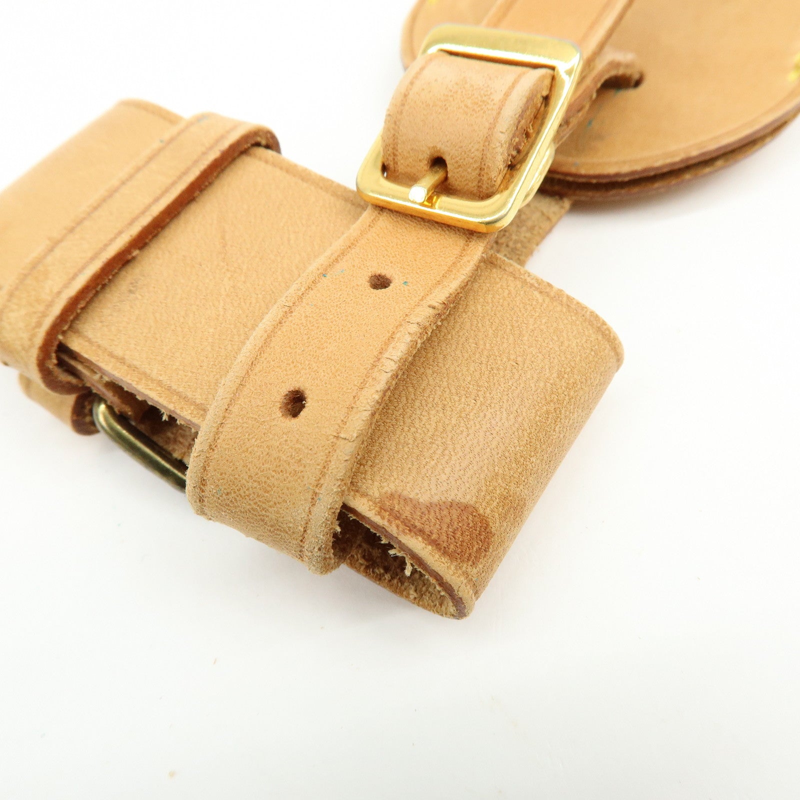 Louis Vuitton Set of 10 Leather Name Tag & Poignet Natural
