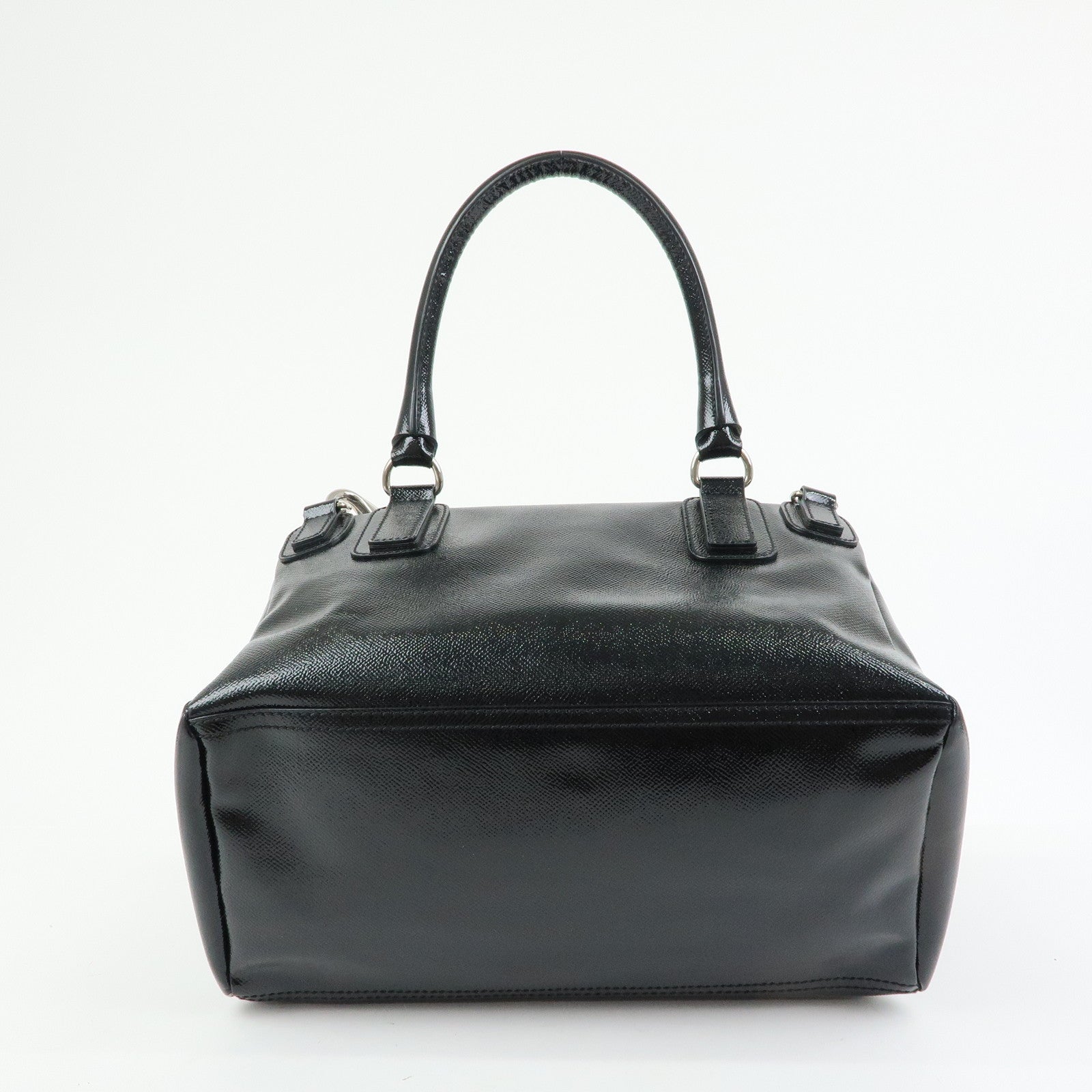 GIVENCHY Pandora Patent Leather 2Way Shoulder Bag Hand Bag Black