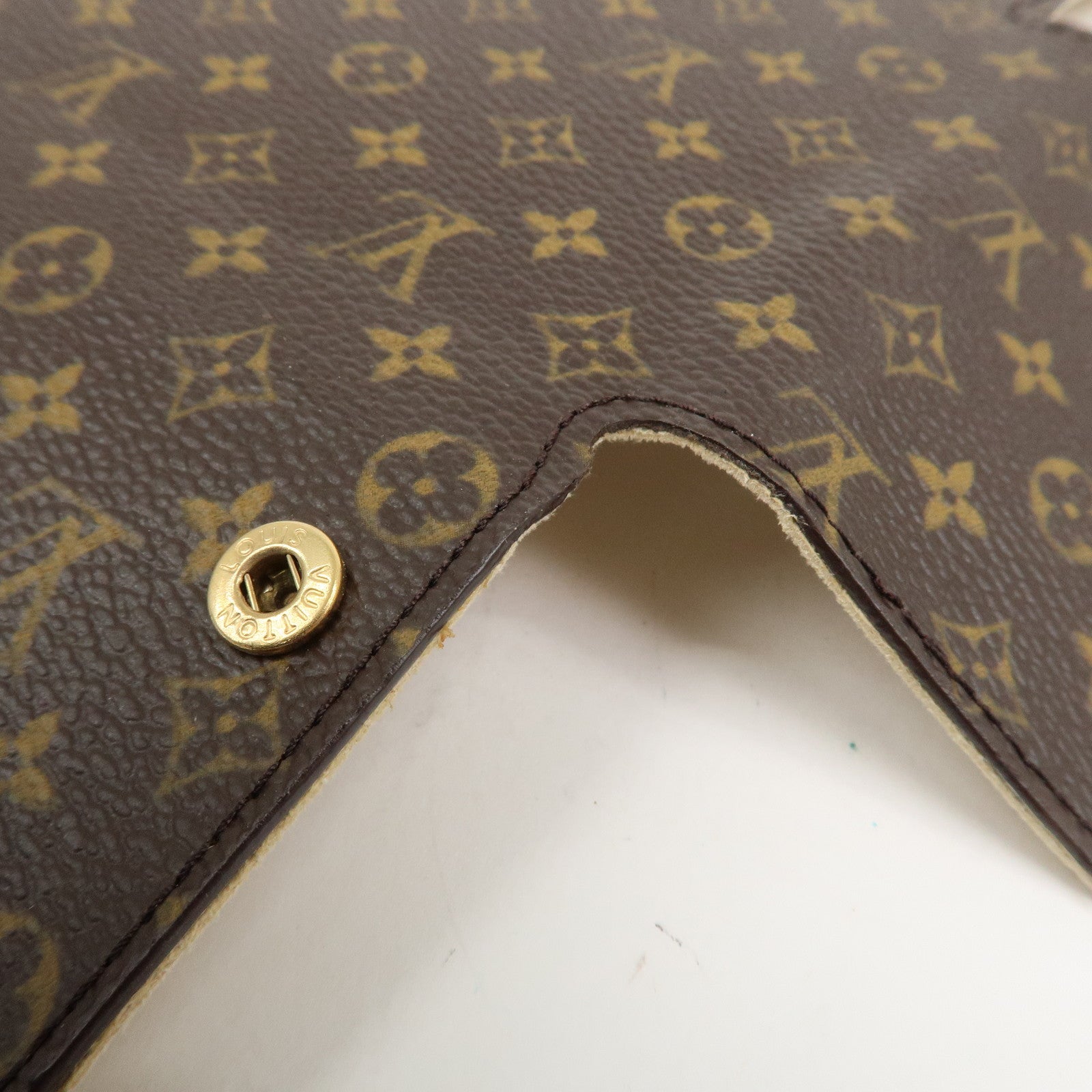 Louis Vuitton Monogram Canvas Jewelry Case for Earrings Brown