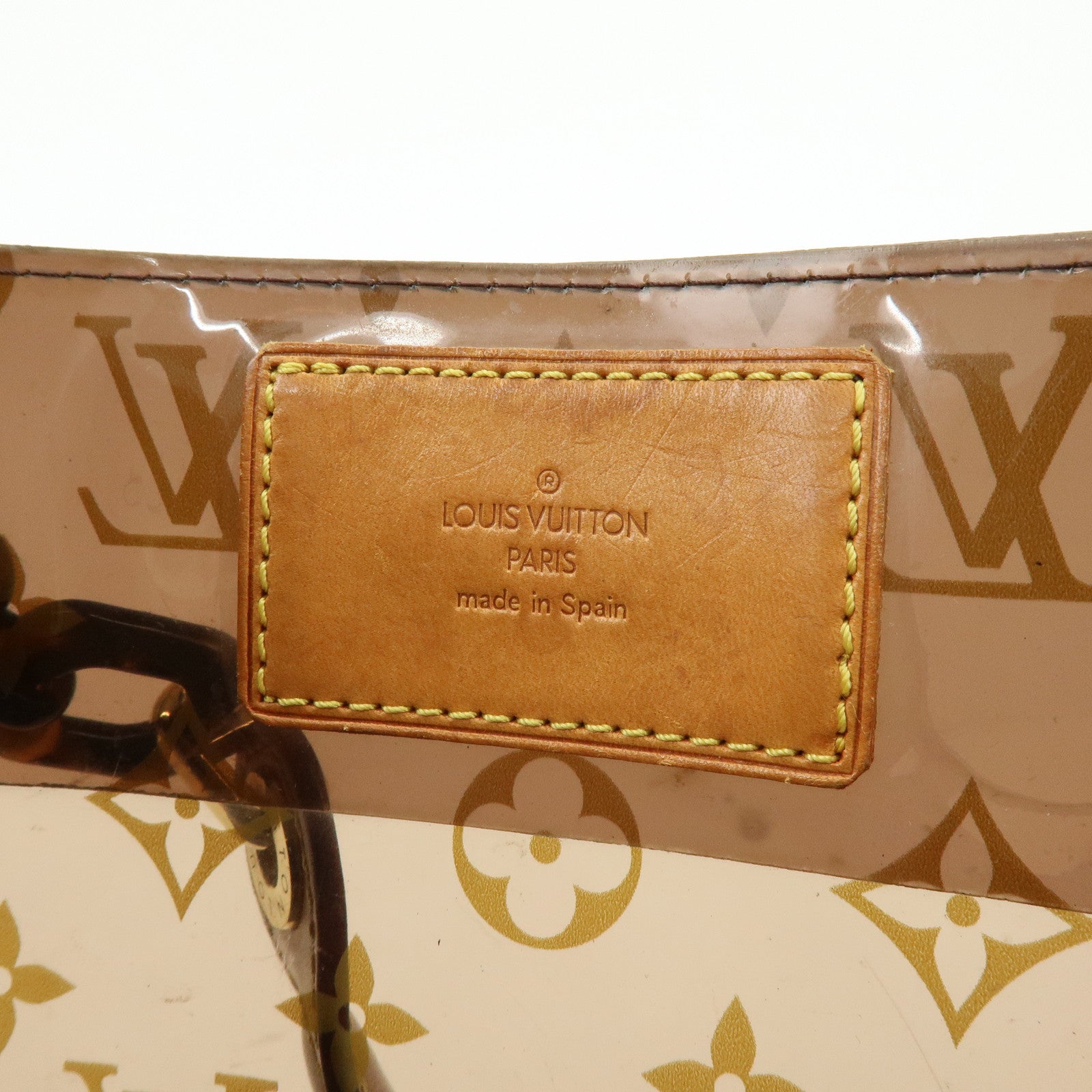 Louis Vuitton Monogram Cabas Ambre PM Tote Bag Clear Brown M92502