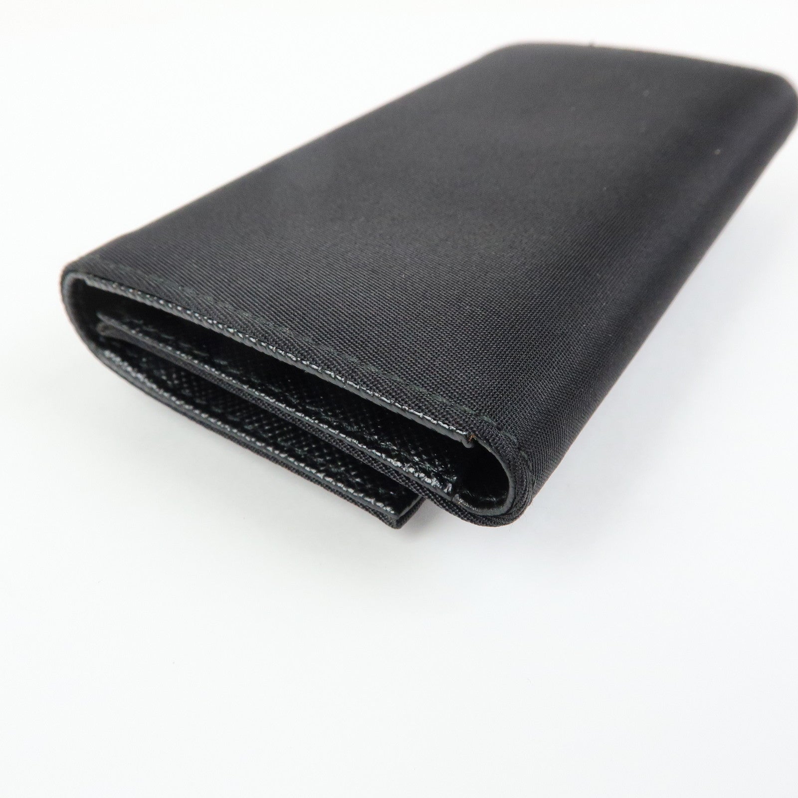 PRADA Triangle Logo Nylon Leather 6 Rings Key Case 1M0222