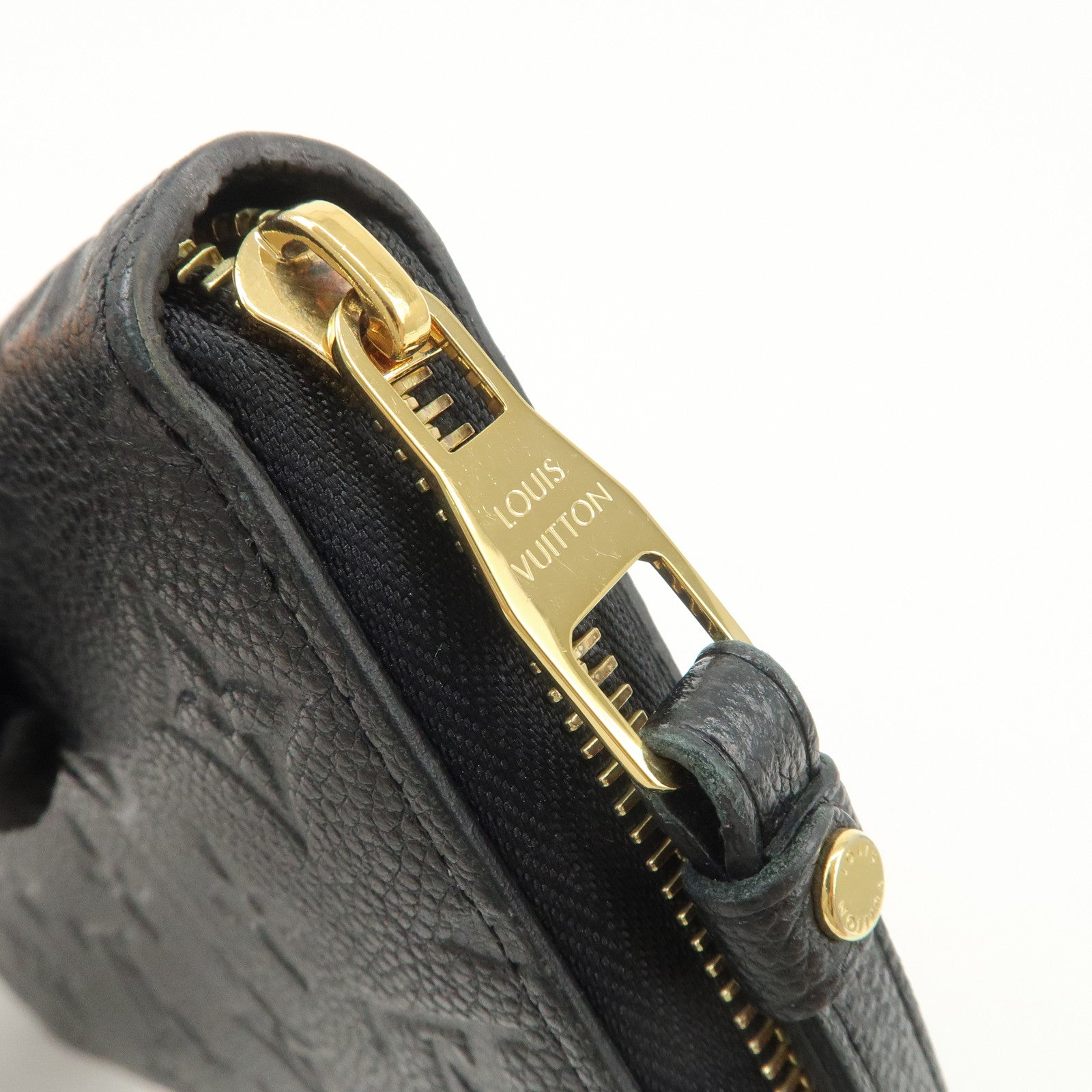 Louis Vuitton Monogram Empreinte Zippy Wallet Noir M61864