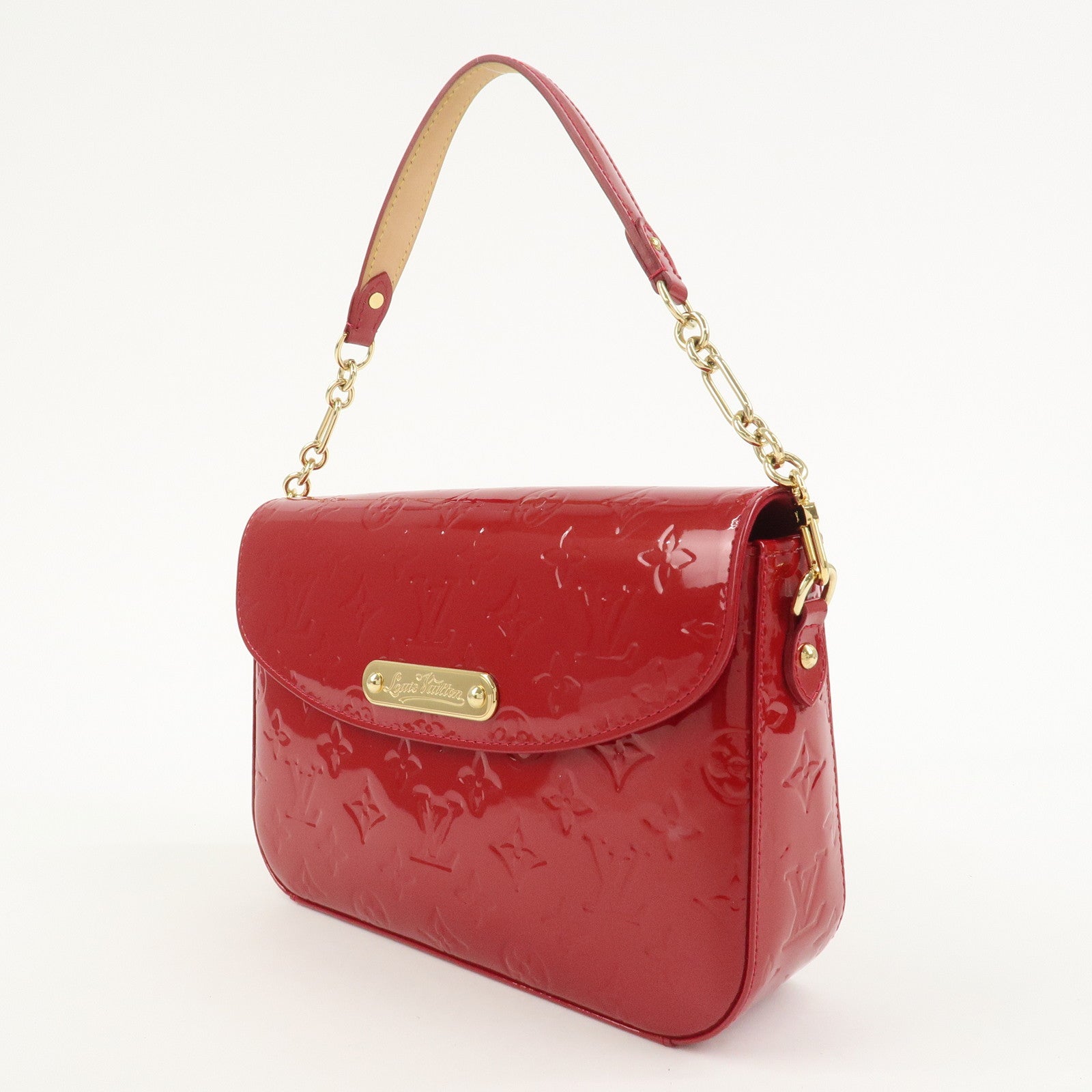 Louis Vuitton Monogram Vernis Rodeo Drive Shoulder Bag Red M93599