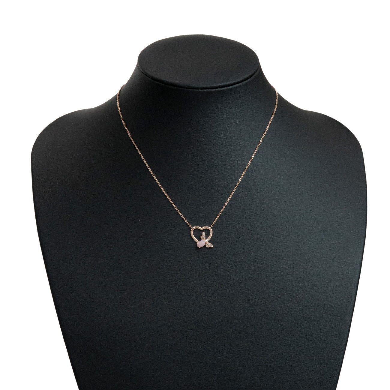 CHAUMET Attrape Moi Diamond Pink Opal Necklace K18 750PG Rose Gold