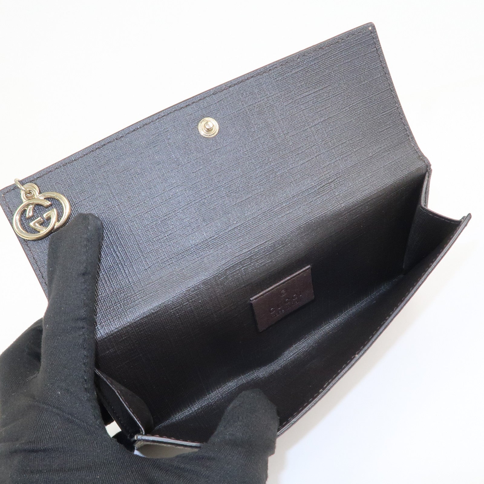 GUCCI GG Supreme Interlocking G Long Wallet Beige 212104