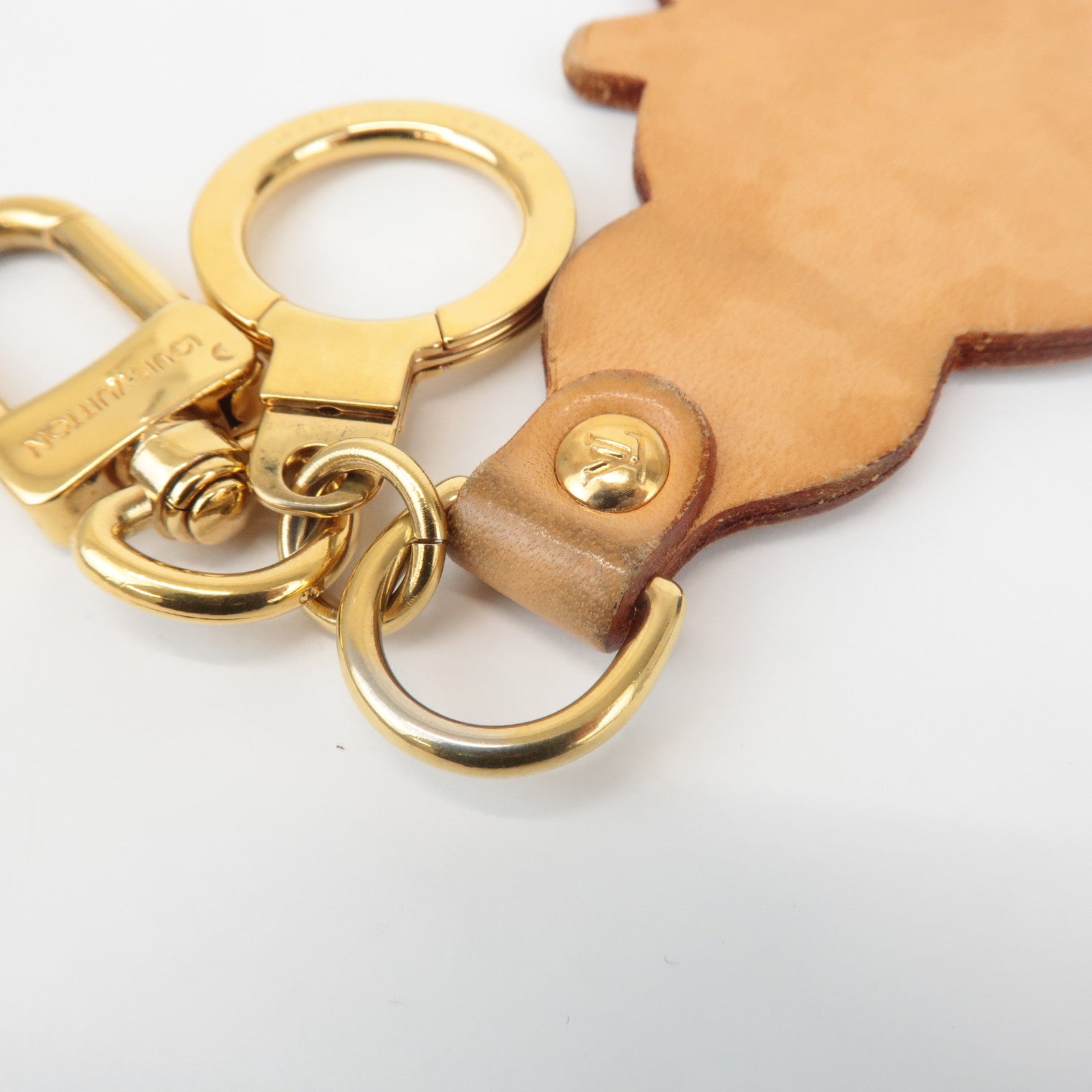 Louis Vuitton Porte Cles Panda Bag Charm Natural Gold M62637 Used