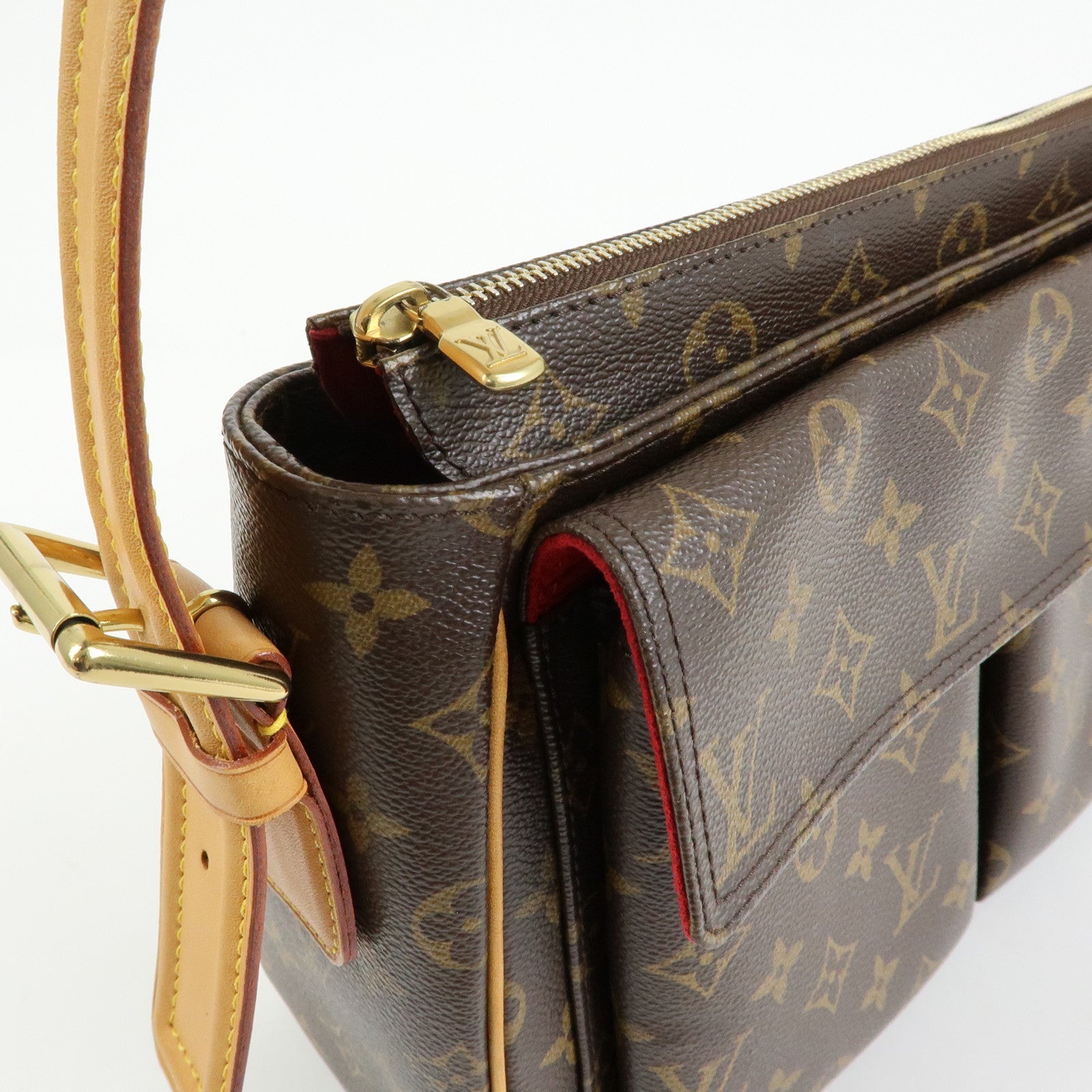 Louis Vuitton Monogram Viva Cite GM Shoulder Bag Brown M51163