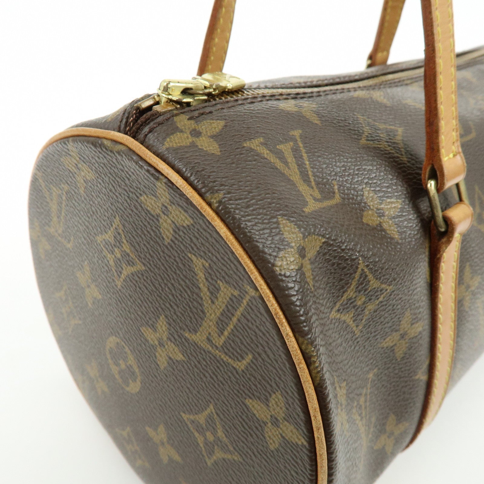 Louis Vuitton Monogram Papillon 30 Hand Bag Brown M51385