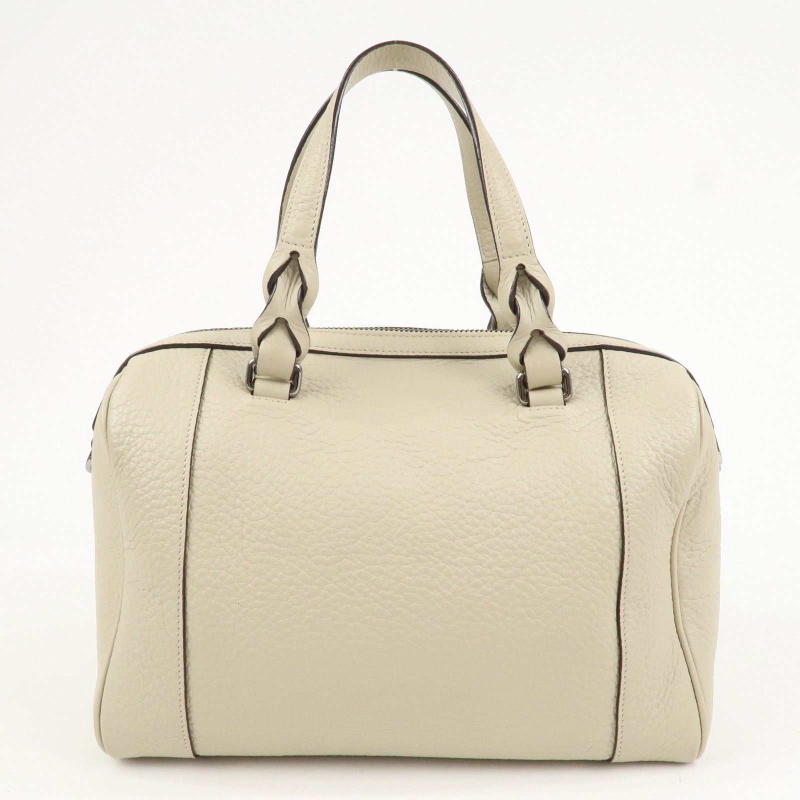LOEWE Anagram Leather 2Way Bag Shoulder Bag Hand Bag Ivory