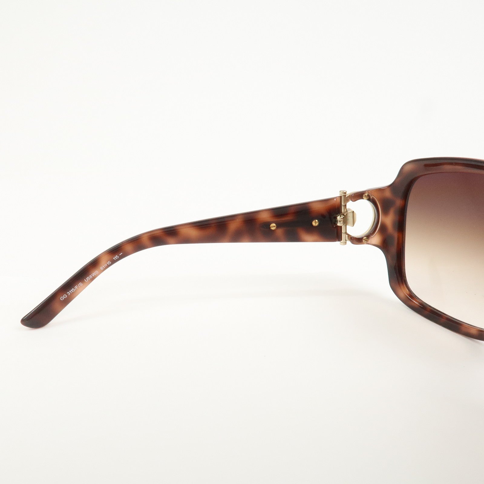 GUCCI Horsebit Plastic Metal Sunglasses GG 3115/F/S  61□15 115