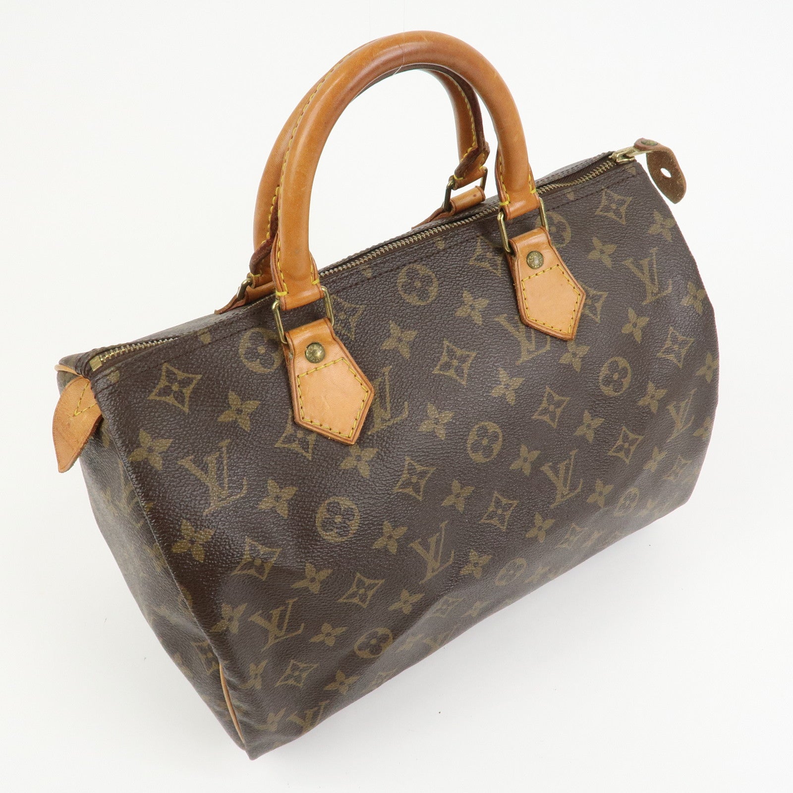 Louis Vuitton Monogram Speedy 30 Boston Bag Hand Bag Brown M41526