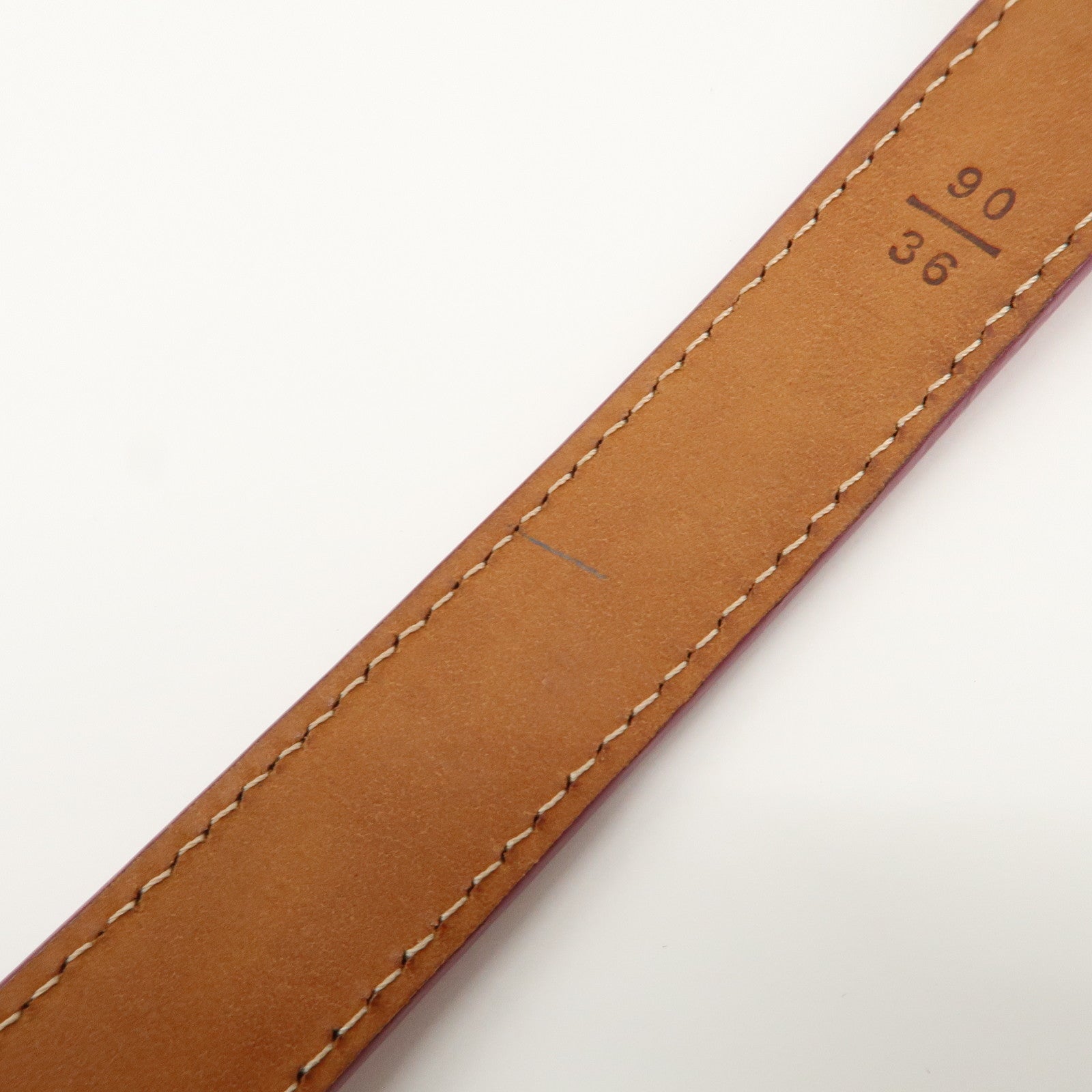 Louis Vuitton LV Stamp Vernis Leather Ceinture Belt Pink