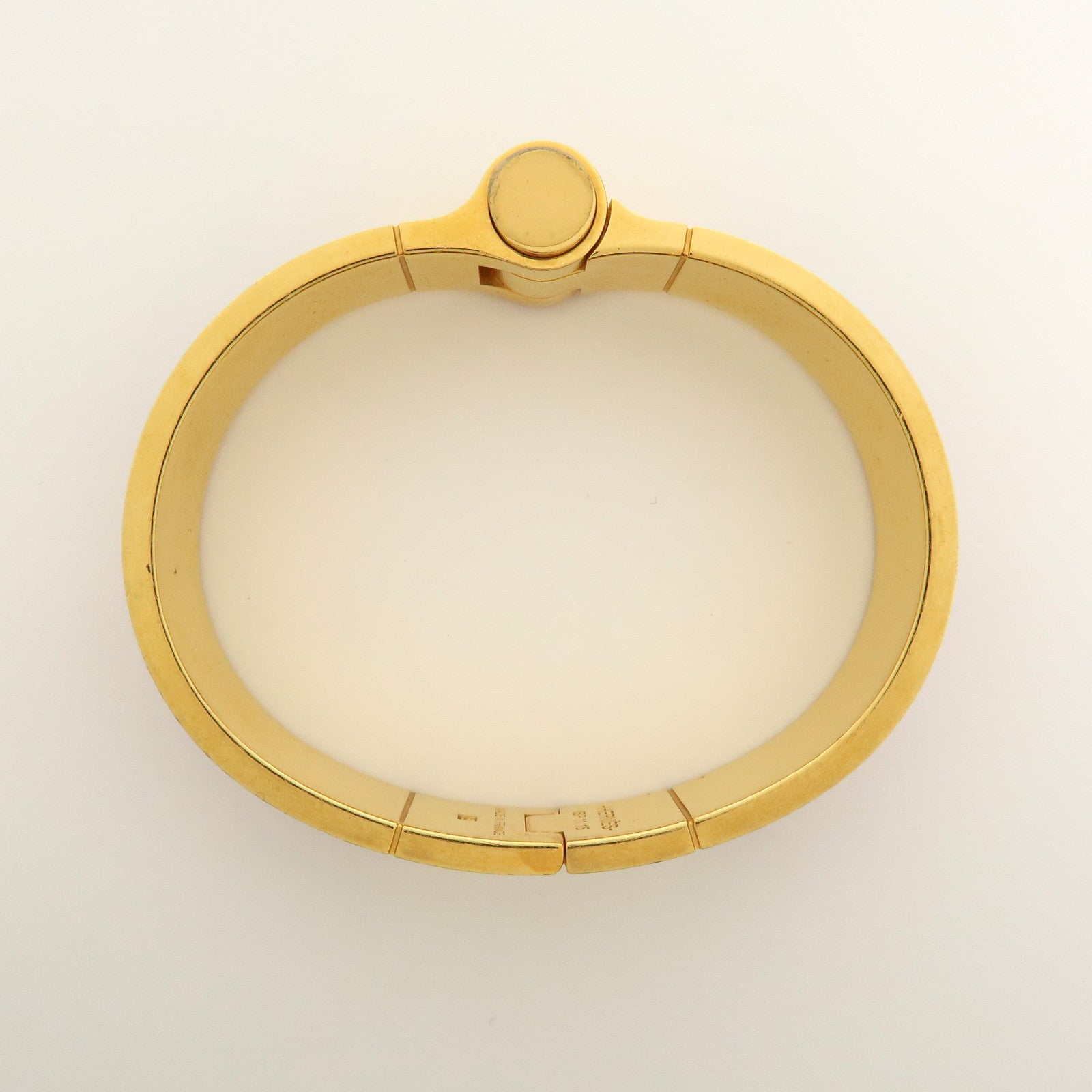 HERMES Metal Charniere Bracelet Bangle BRIDES de GALA Pink Gold