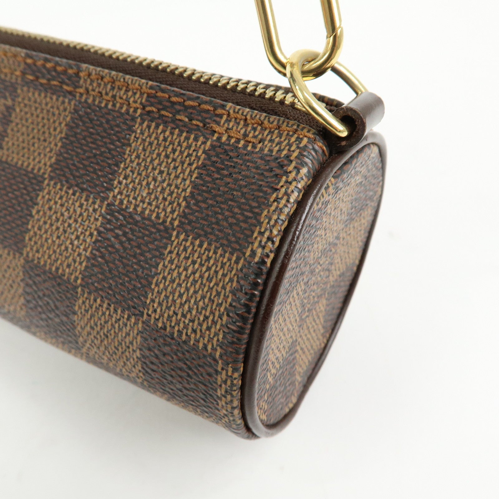 Louis Vuitton Dameir Mini Pouch for Papillon Bag Damier Ebene Brown