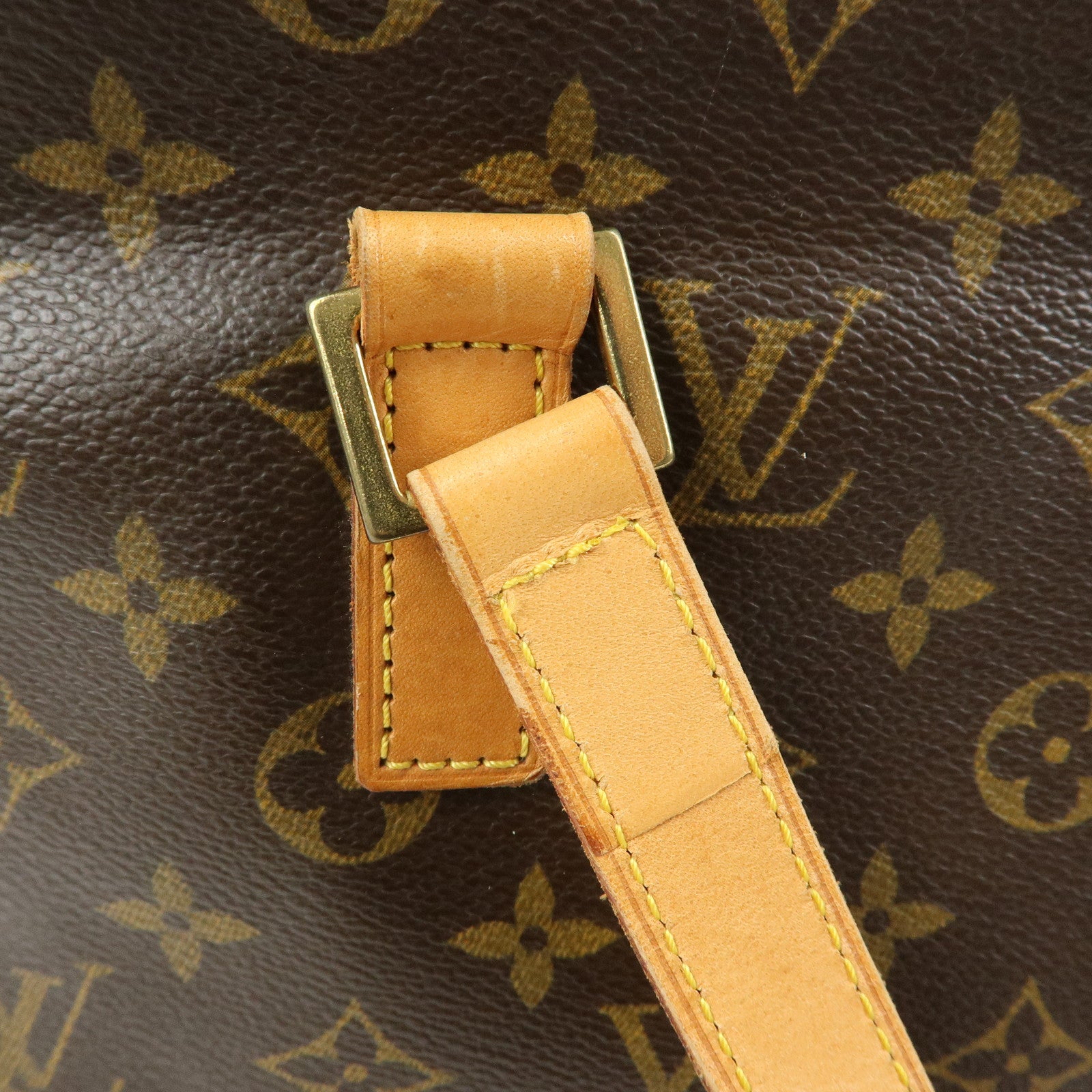 Louis Vuitton Monogram Cabas Piano Tote Bag Hand Bag Brown M51148