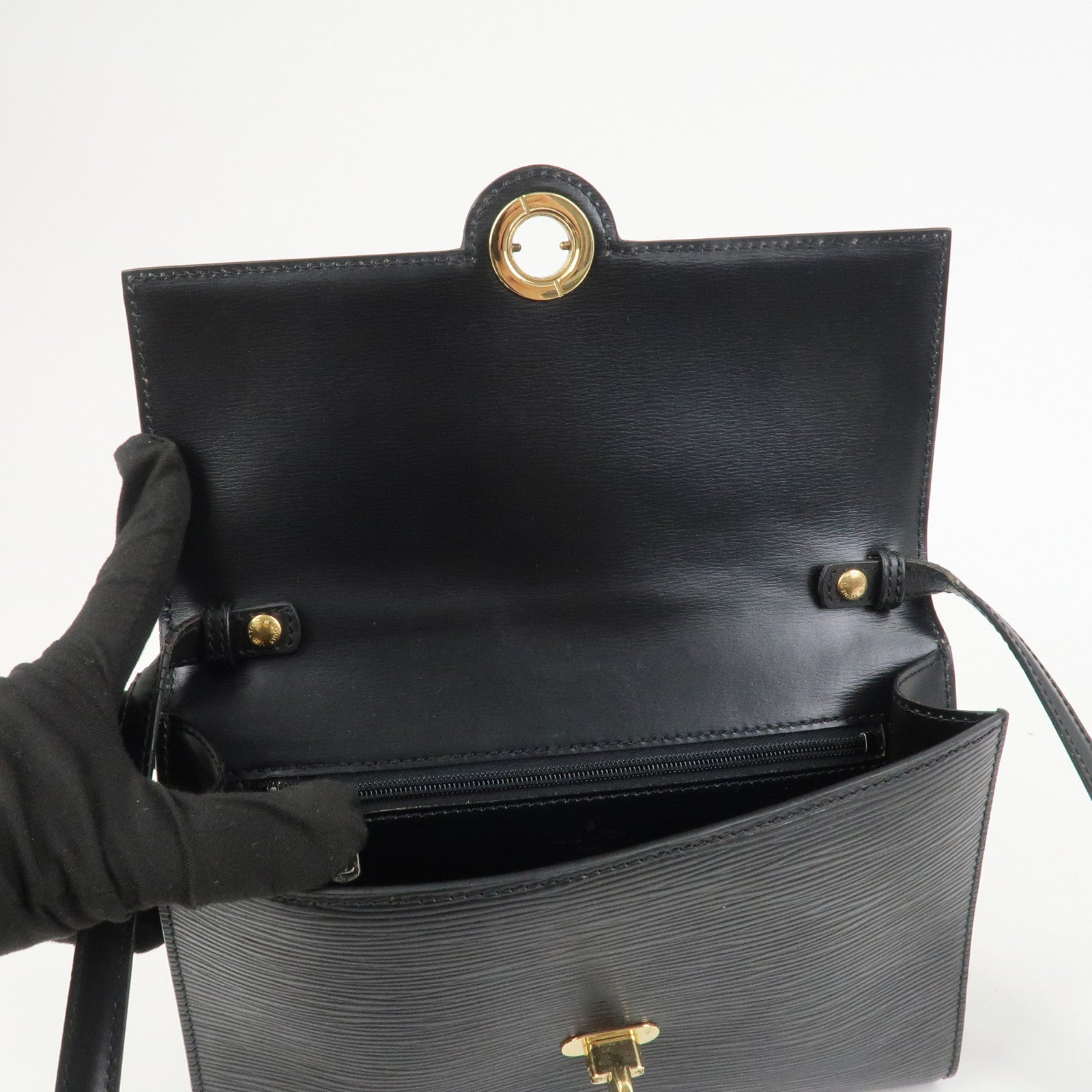 Louis Vuitton Epi Leather Arche 2Way Bag Shoulder Bag Noir M52572