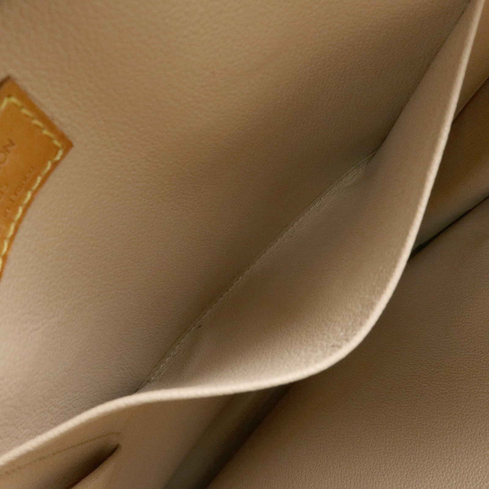 Louis Vuitton Monogram Sac Plat Tote Bag Hand Bag Brown M51140