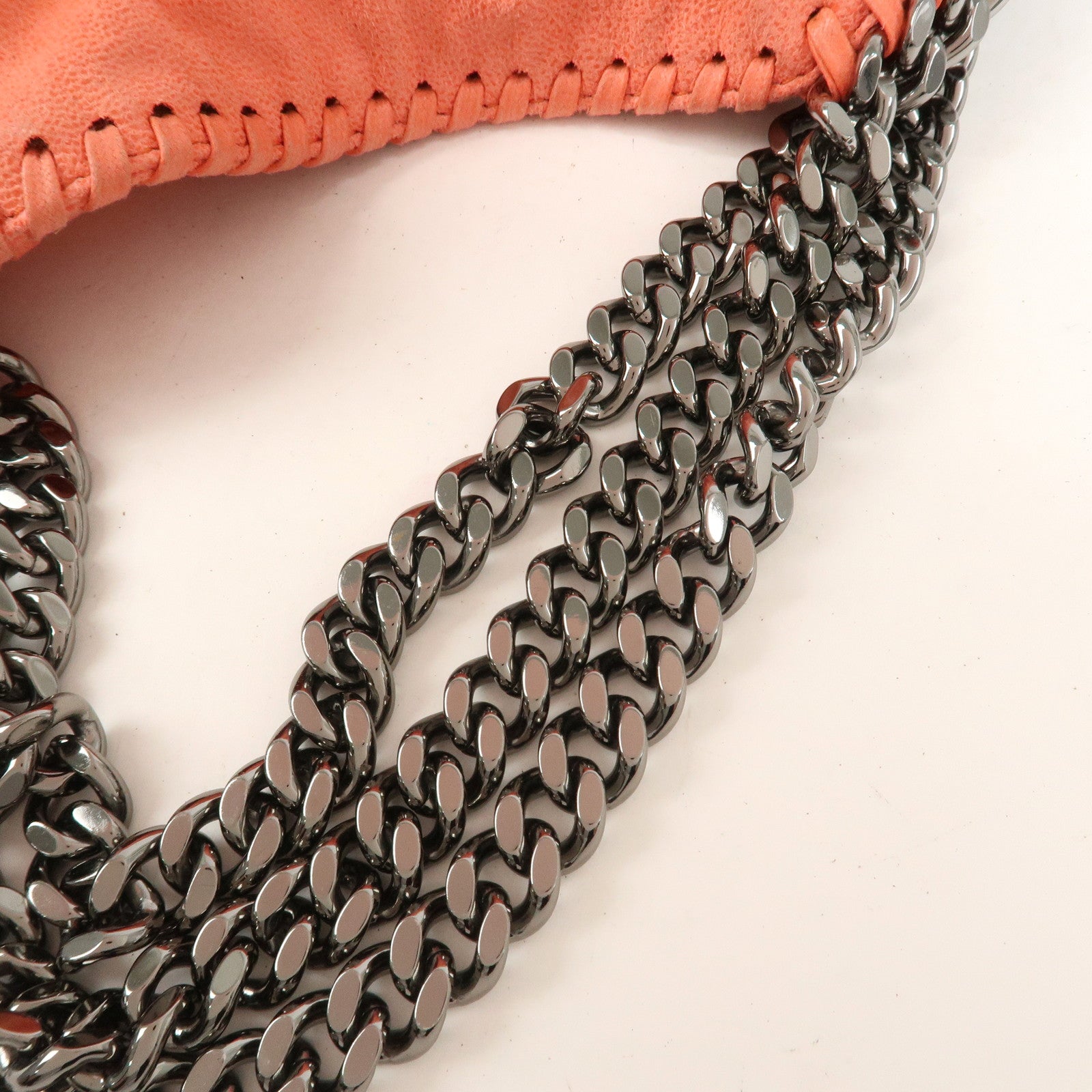 STELLA MCCARTNEY Falabella Fold-Over Tote 2Way Bag Orange