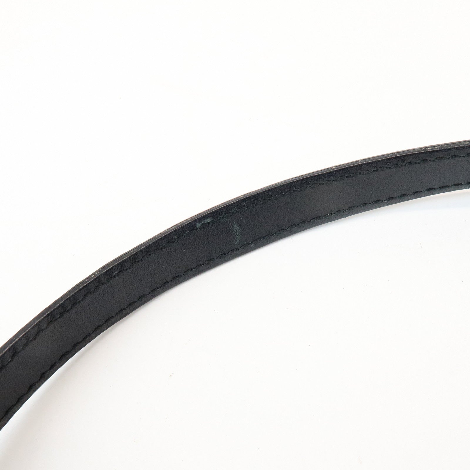 Ferragamo Gancini Leather Shoulder Bag Hand Bag Black