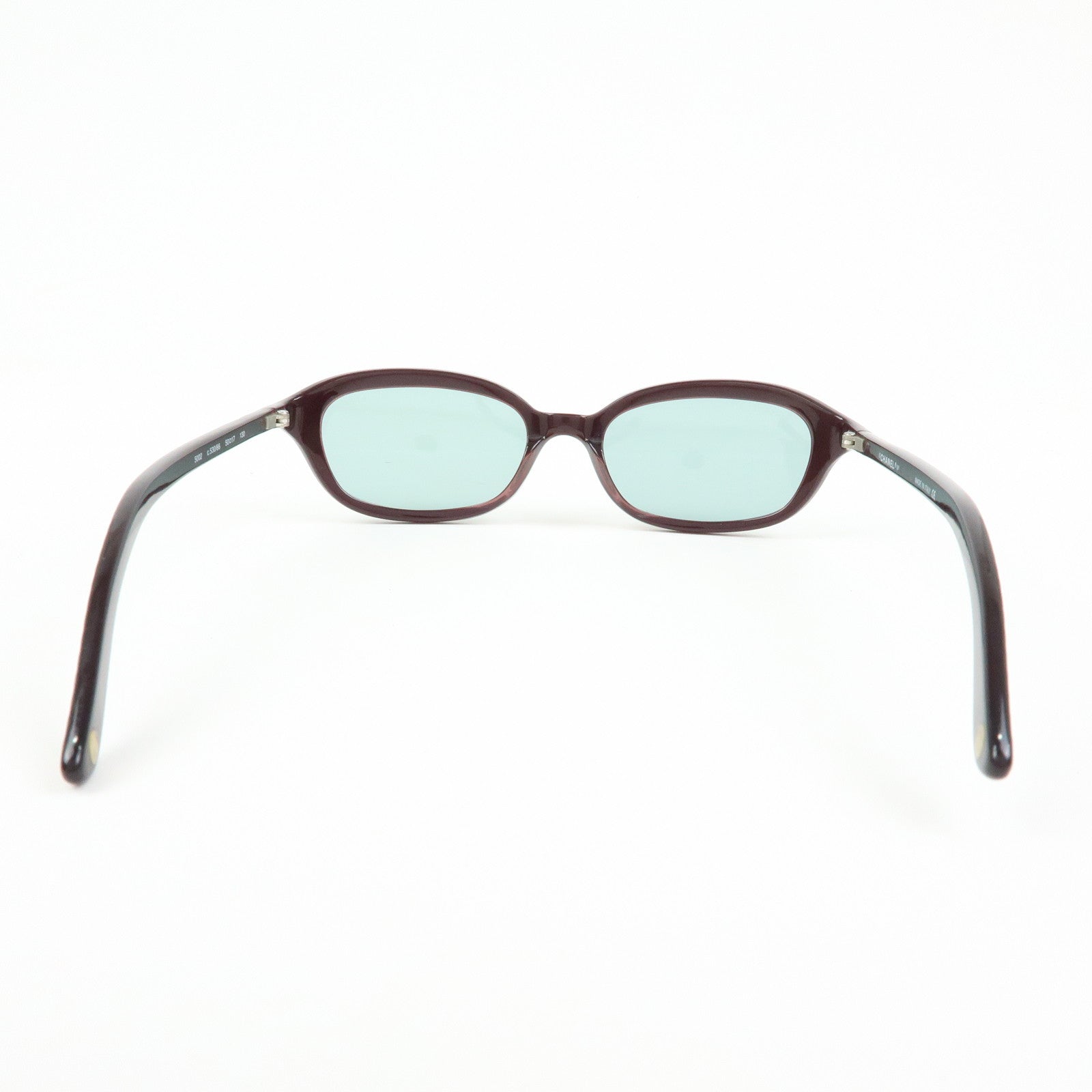 CHANEL COCO Mark Plastic Sunglasses Purple Blue 5002 50□17