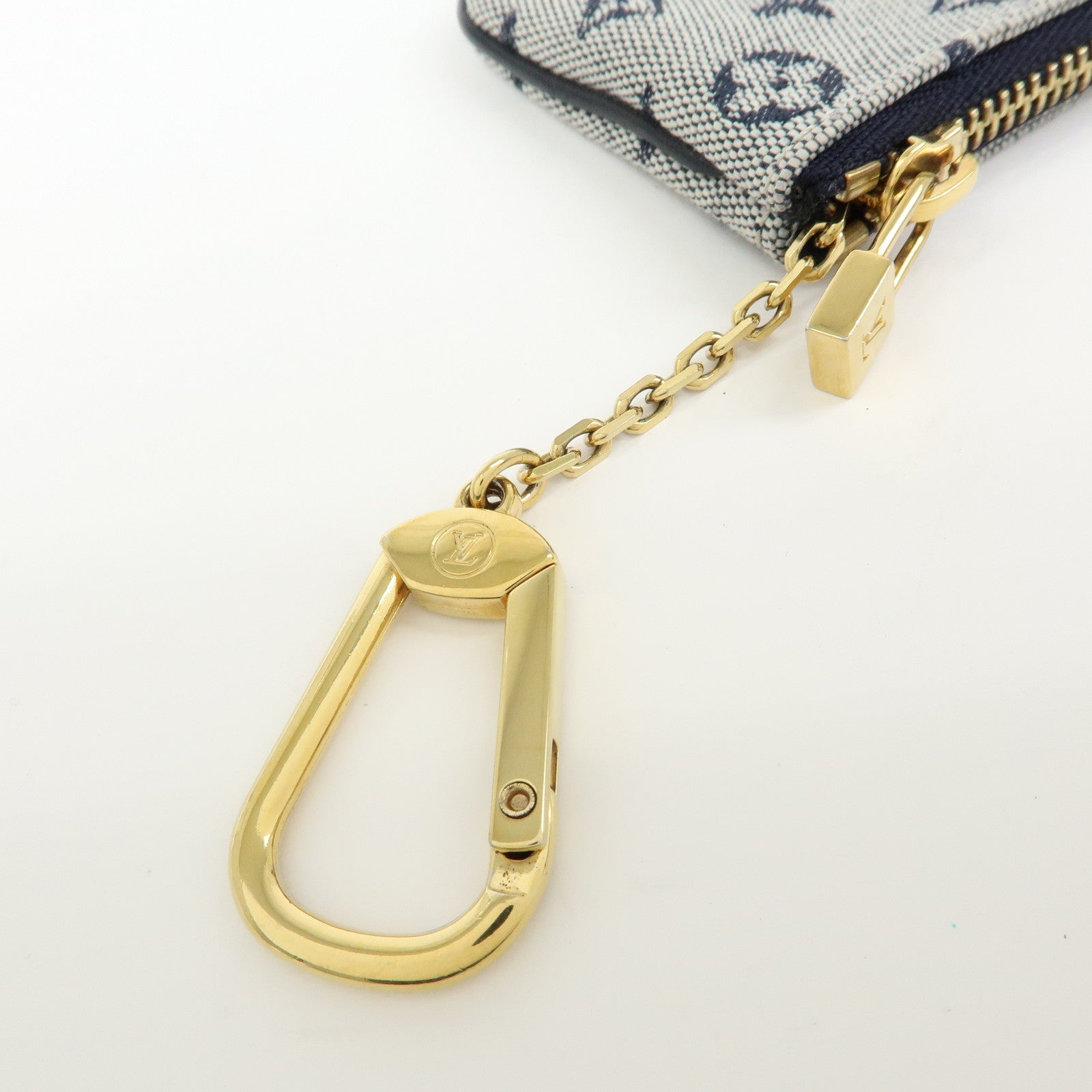 Louis Vuitton Monogram Mini Pochette Cles Coin Case Blue M92236