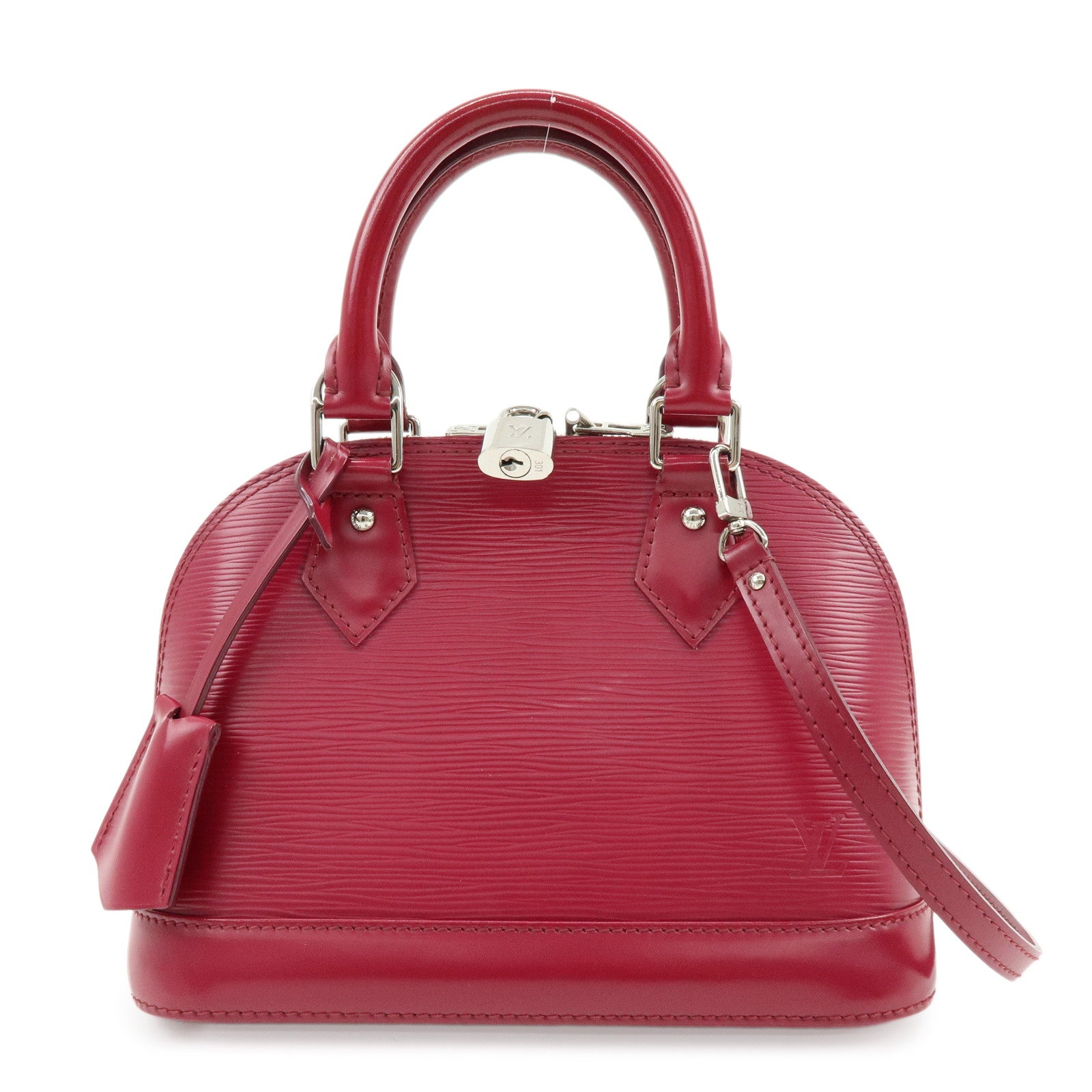 Louis Vuitton Epi Alma BB 2Way Hand Bag Shoulder Bag Fuchsia M40851