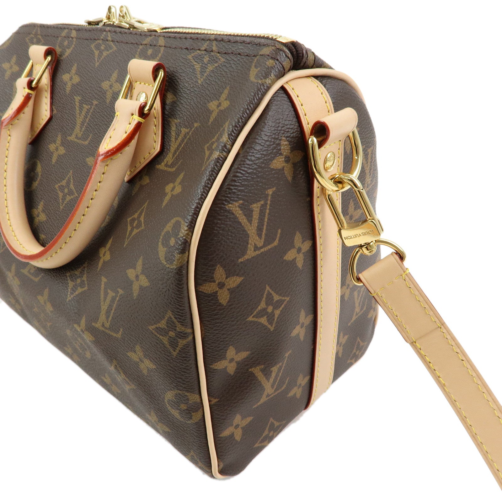 Louis Vuitton Monogram Speedy Bandouliere 25 2Way Bag Brown M46977