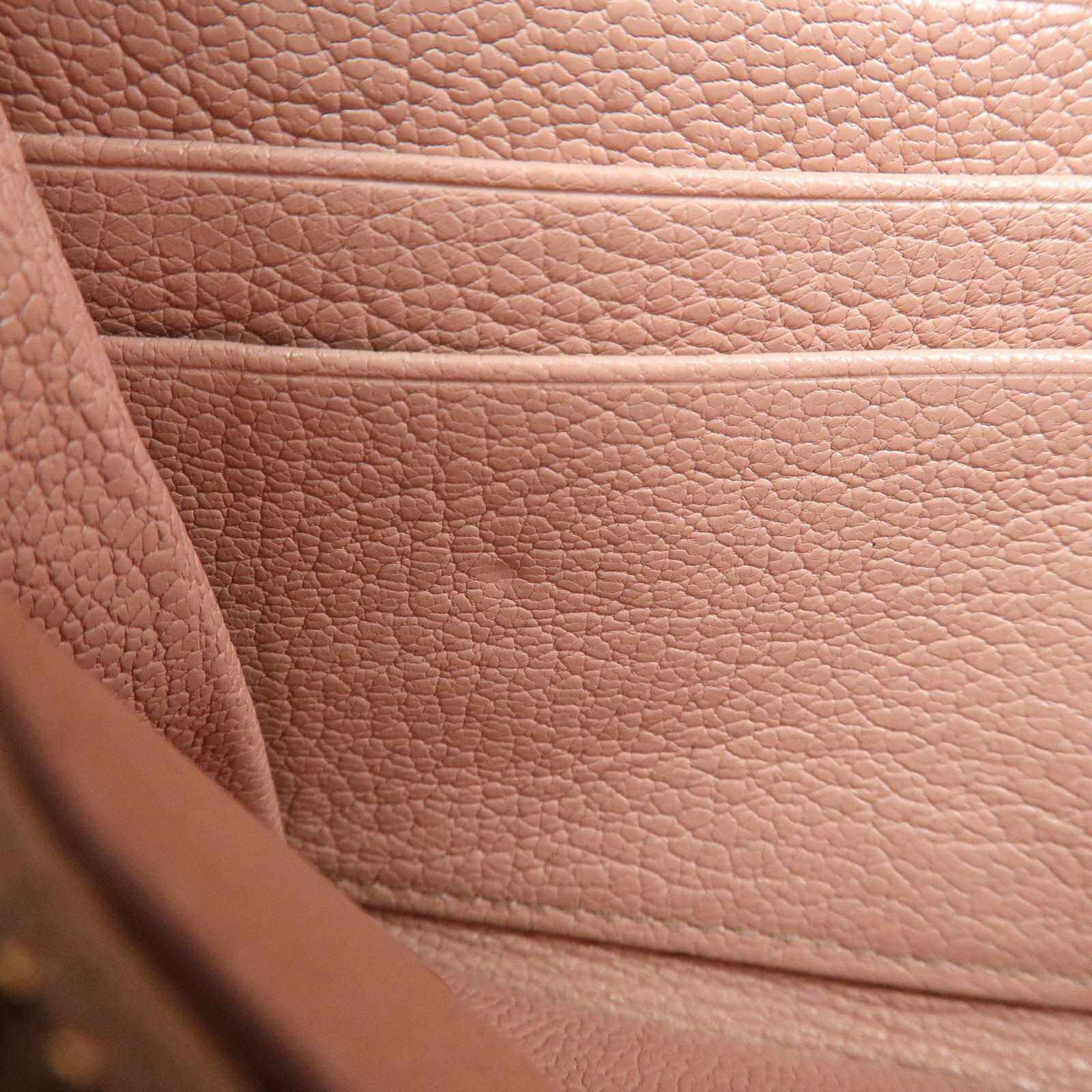 MIU MIU Madras Leather Ribbon Bi-fold Long Wallet Pink 5MH109