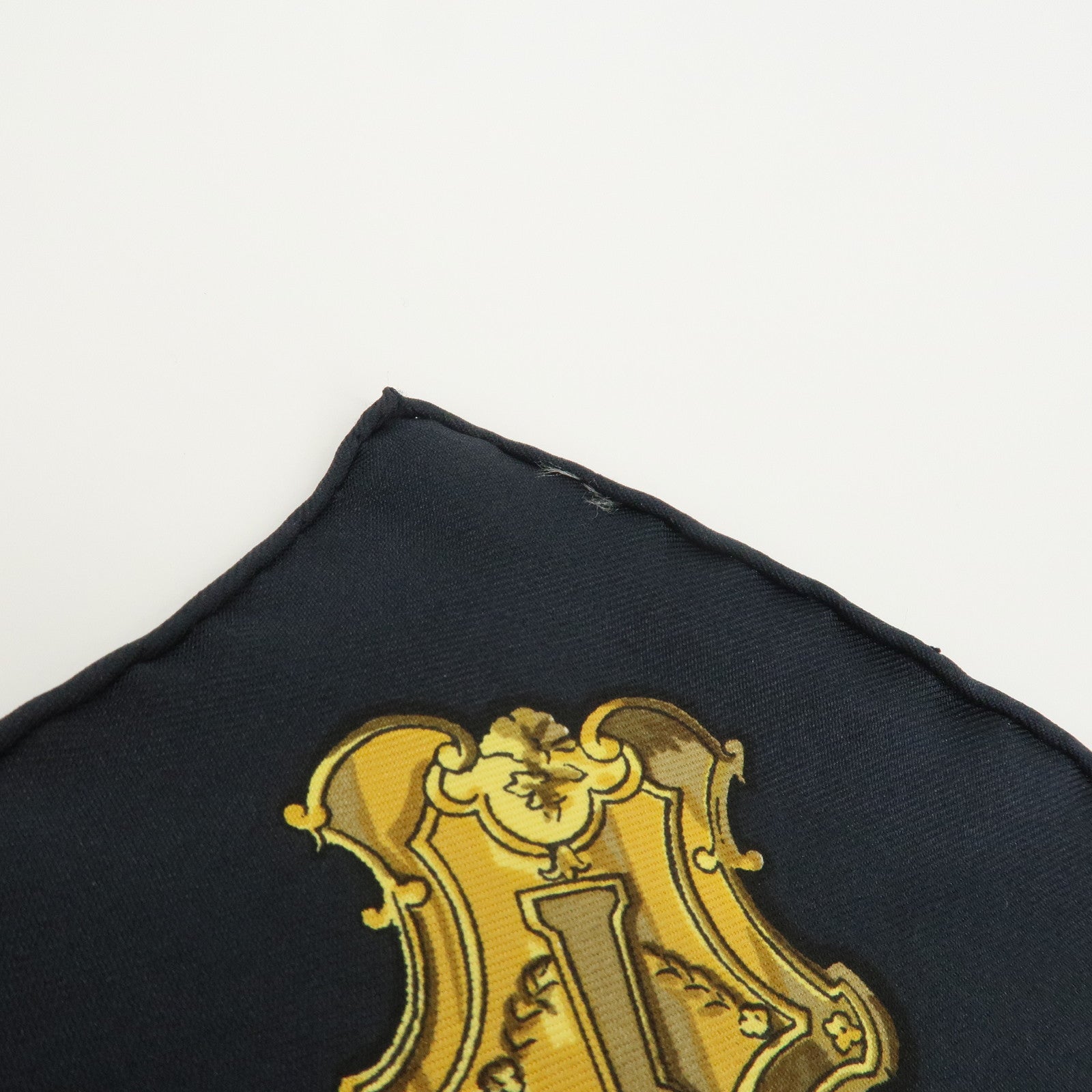 HERMES Carre 90 Silk 100% Scarf LES CLES THE KEYS RARE Black Ivory