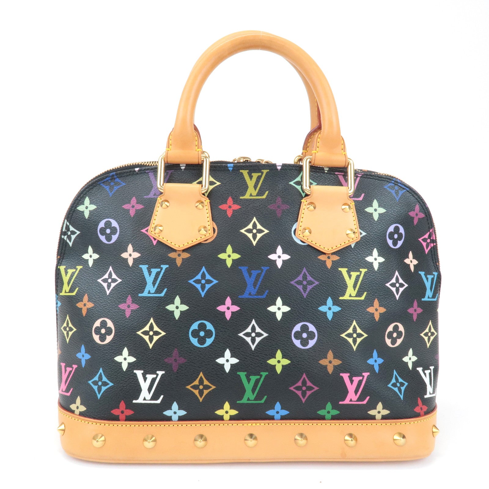 Louis Vuitton Monogram Multicolor Alma Hand Bag Noir M92646
