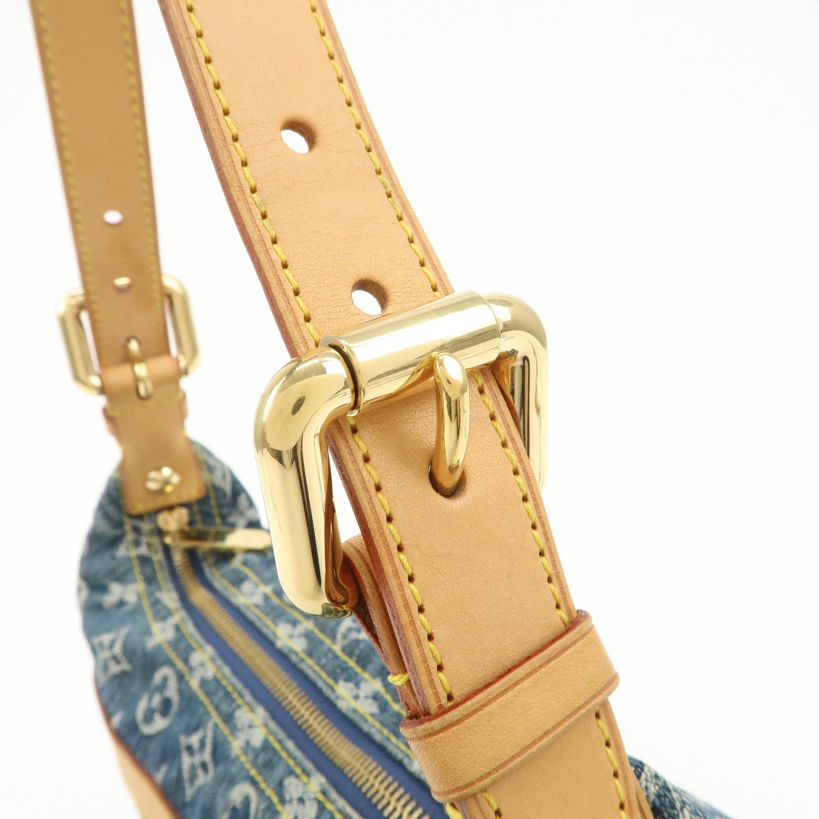 Louis Vuitton Monogram Denim Baggy PM 2Way Bag Shoulder Bag M95049