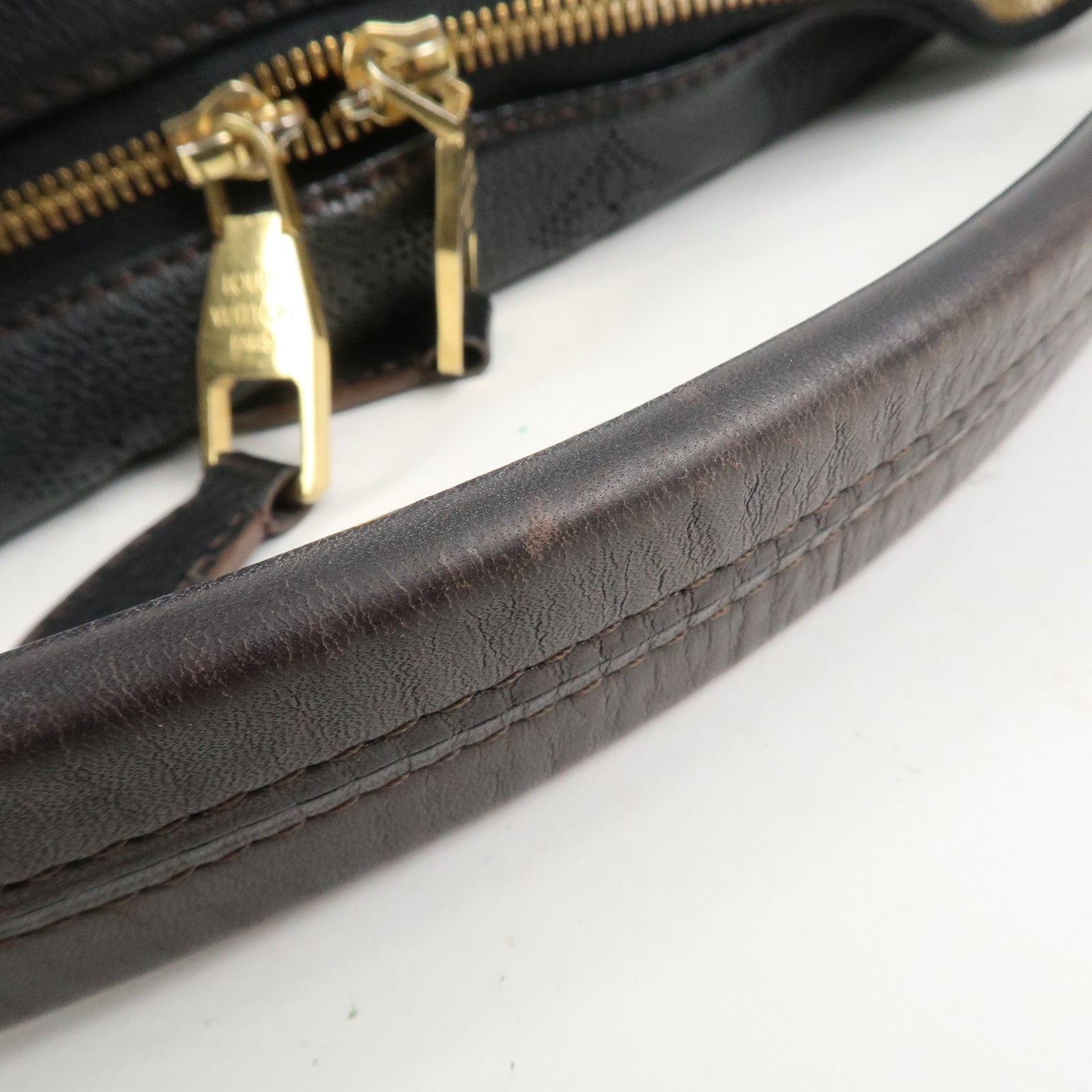 Louis Vuitton Monogram Mahina Selene MM 2Way Hand Bag Noir M93987