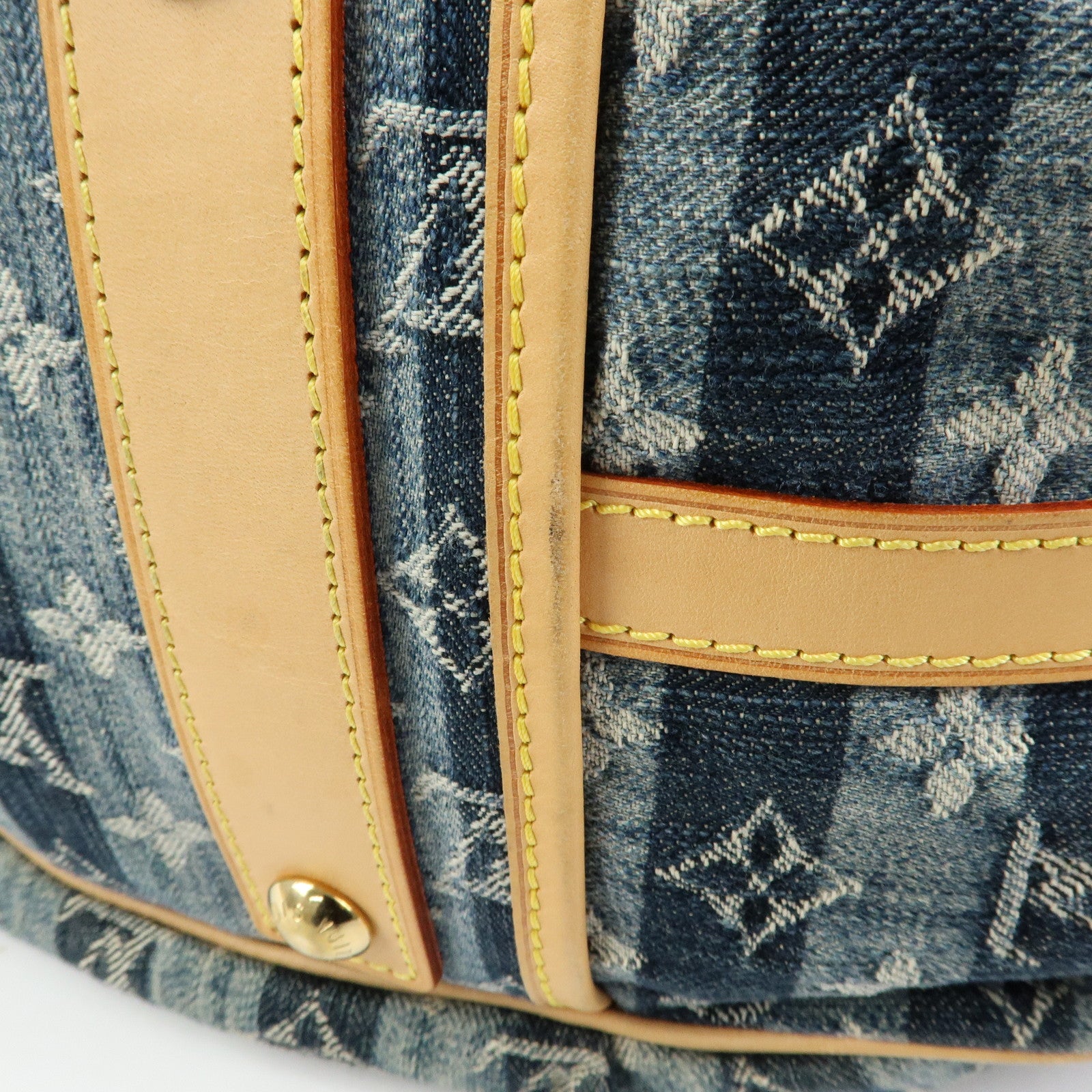 Louis Vuitton Monogram Denim Cabas Raye GM 2Way Hand Bag M95336