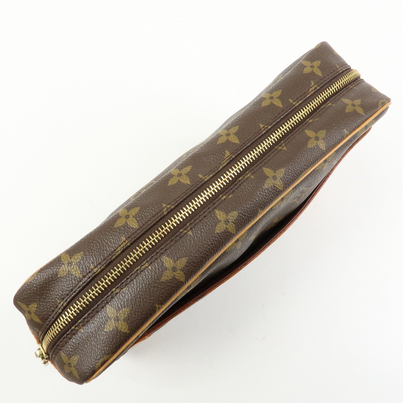 Louis Vuitton Monogram Compiegne 28 Pouch Clutch Bag Brown M51845