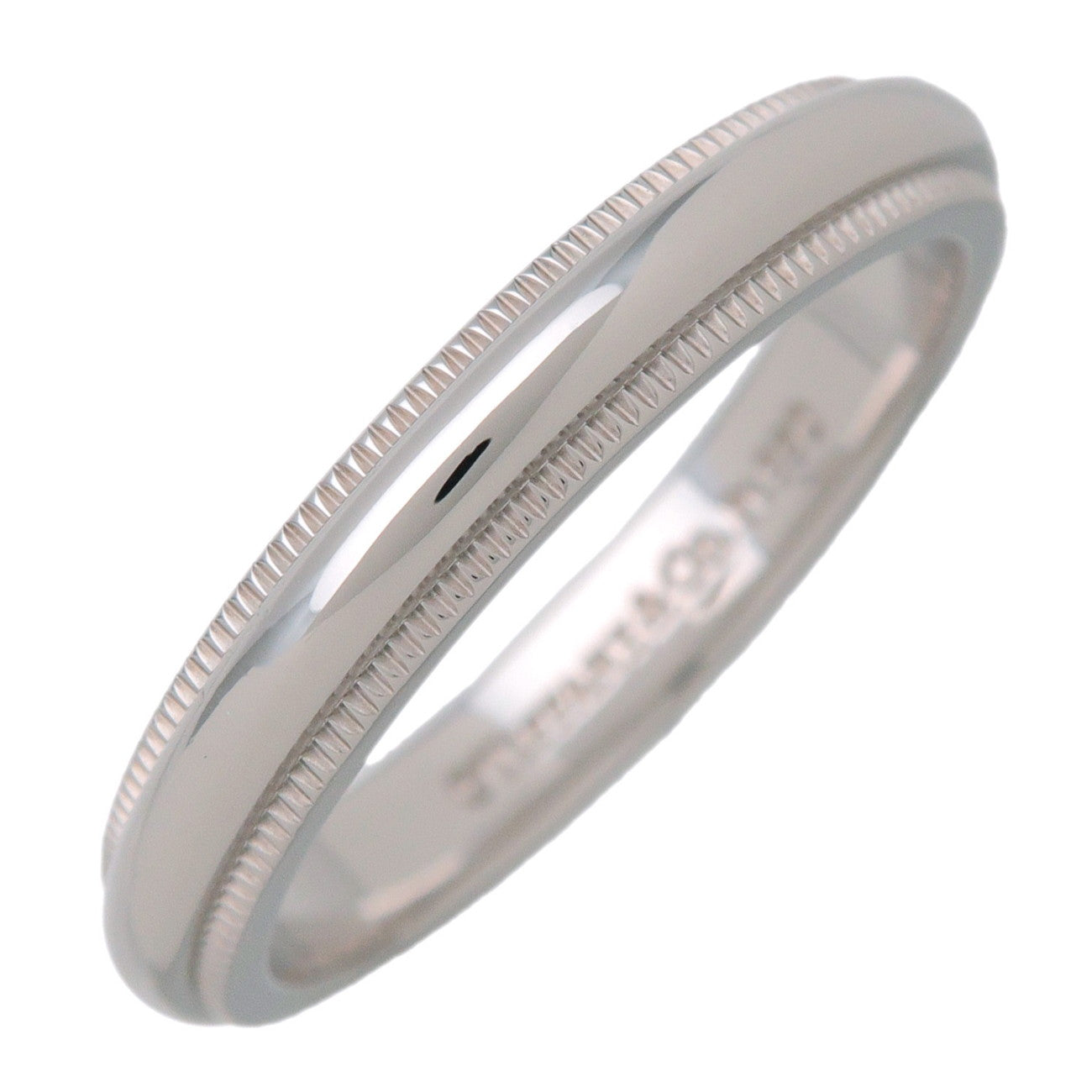 Tiffany & Co Milgrain Band Ring PT950 Platinum US5.75 EU51 HK12.5