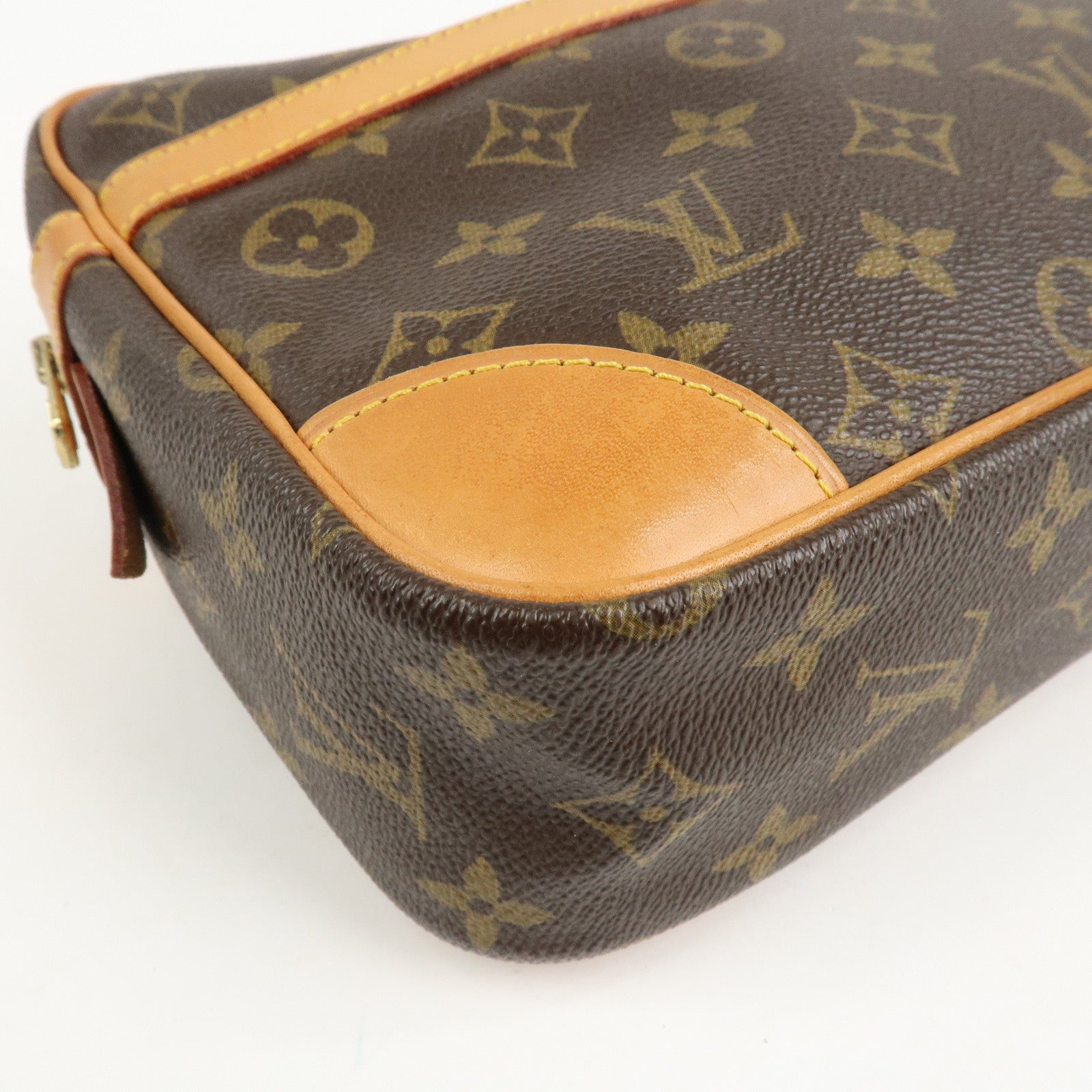 Louis Vuitton Monogram Compiegne 28 Pouch Clutch Bag Brown M51845 Used