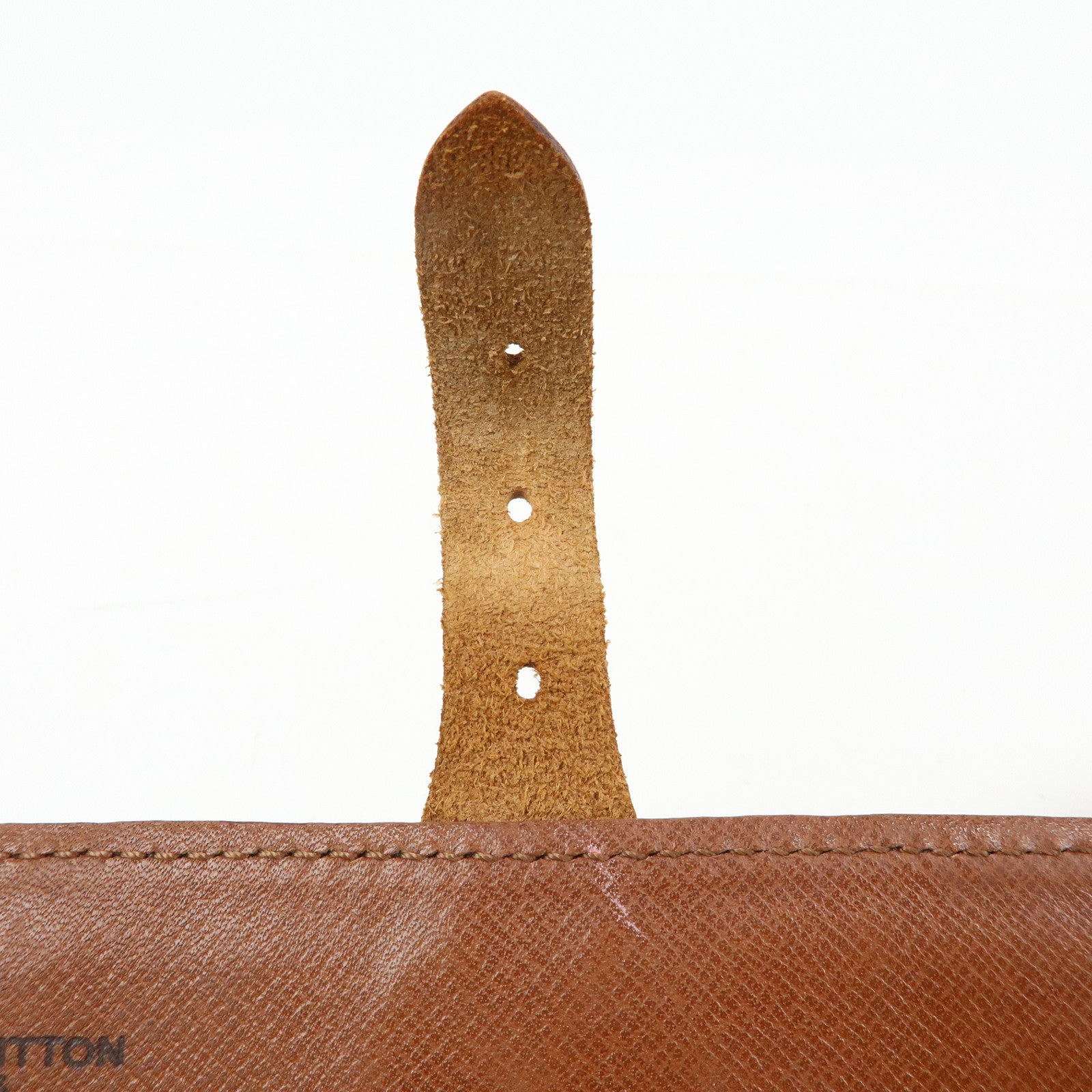 Louis Vuitton Monogram Mini Cartouchiere Shoulder Bag Brown M51254