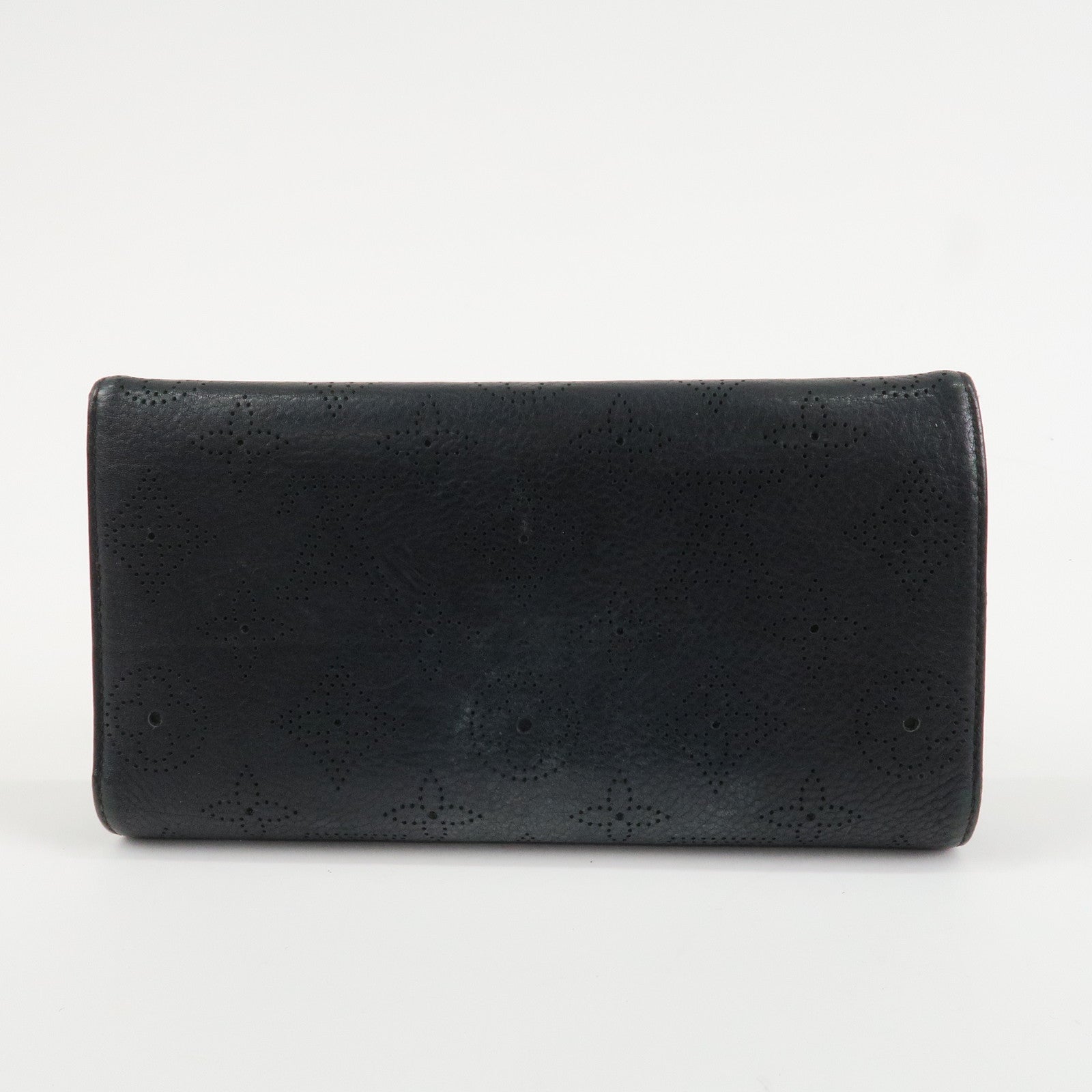 Louis Vuitton Monogram Mahina Portefeuilles Amelia Wallet  Noir M95549 Used