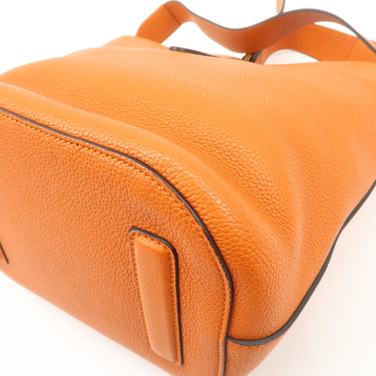 GUCCI New Jackie Leather Shoulder Bag Crossbody Bag Orange 380579 Used