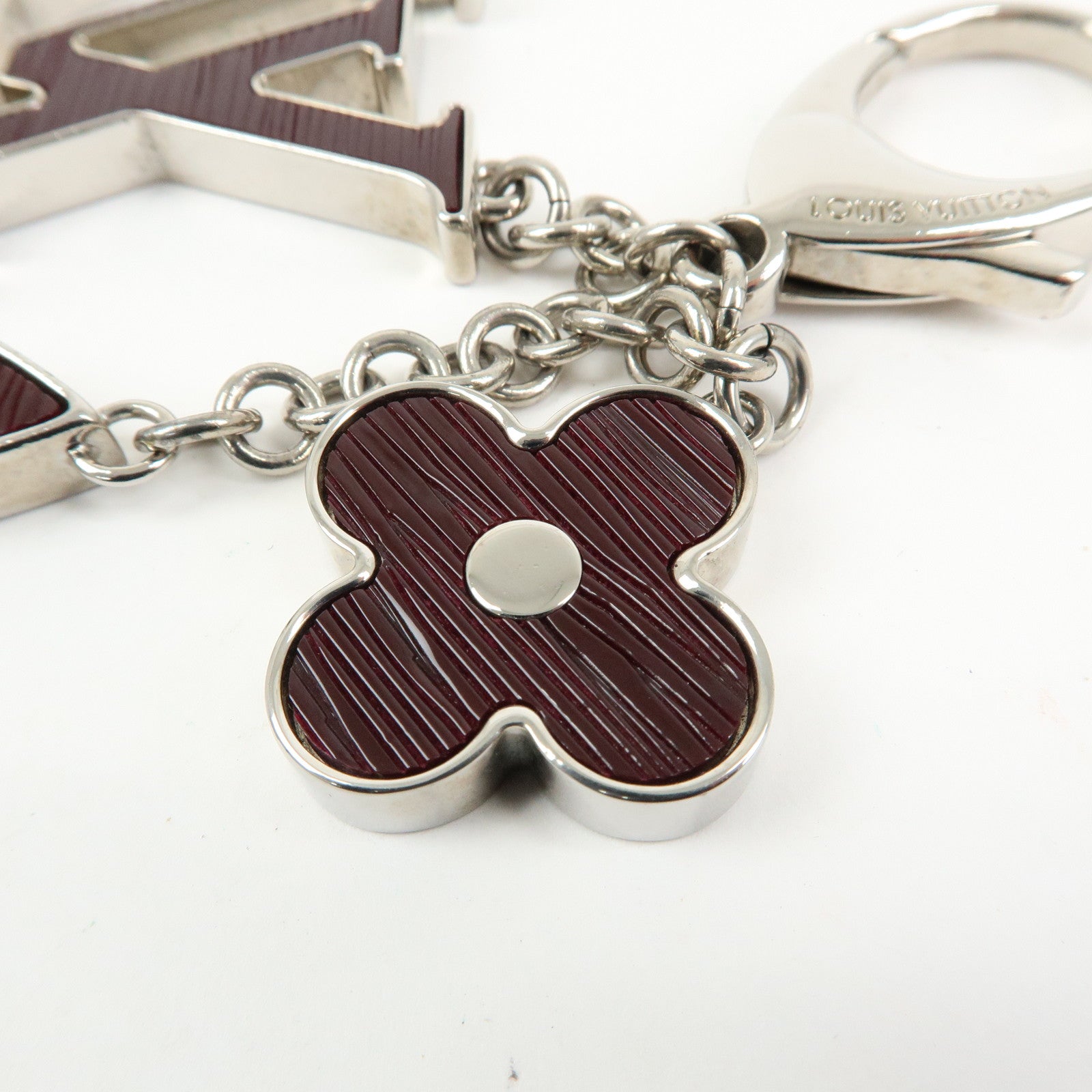 Louis Vuitton Bijou Sac Fleur Metal Bag Charm Key Holder M66368